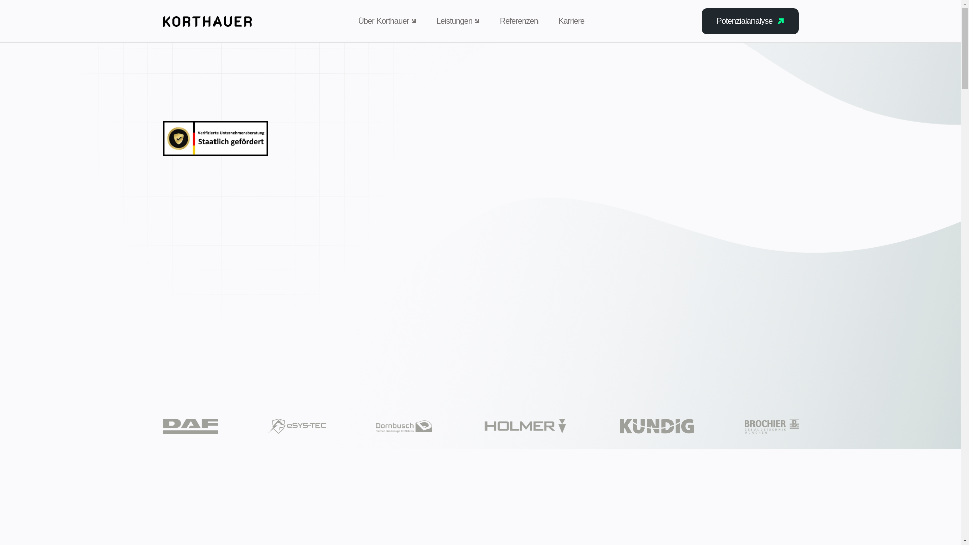 website screenshot of https://korthauergmbh.de/