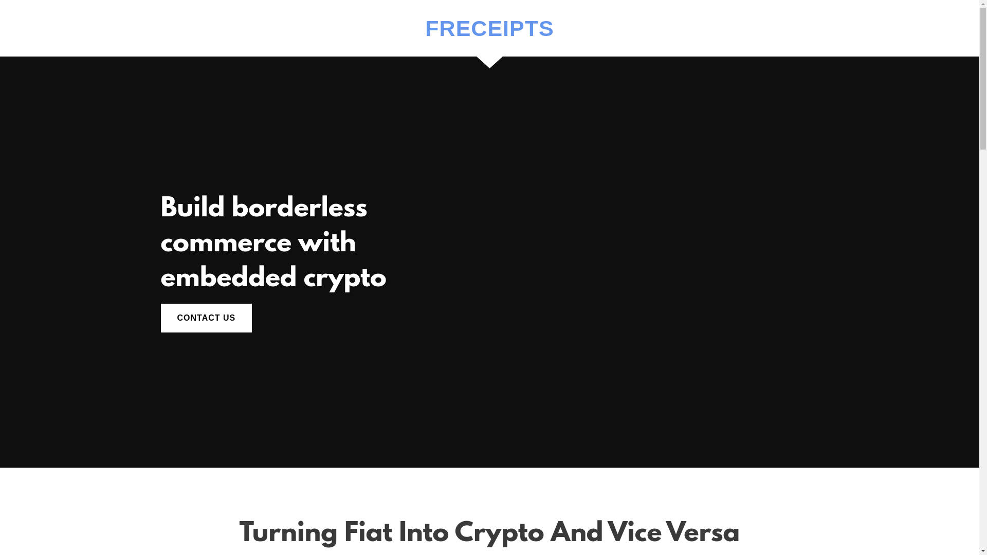 website screenshot of https://freceipts.global/