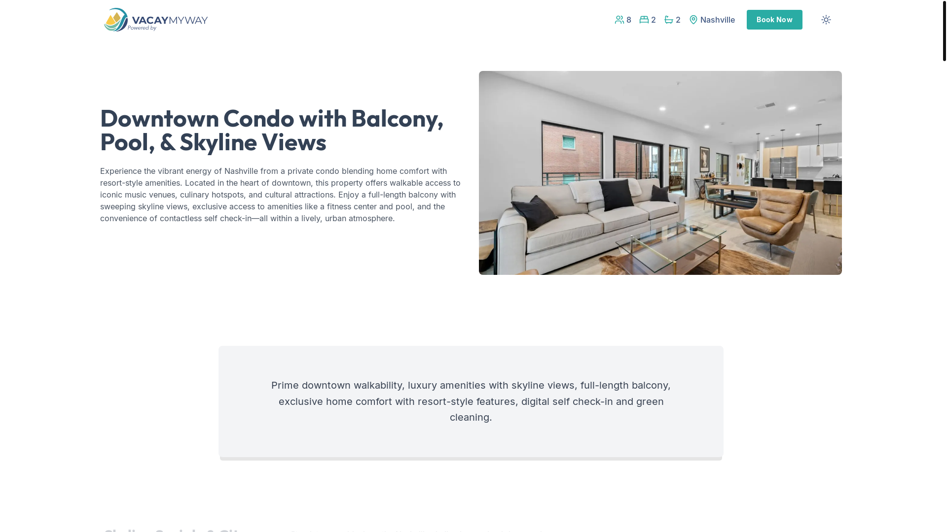 website screenshot of https://livelygulch.vacations/