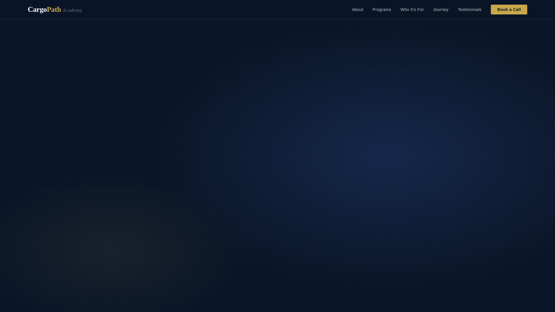 website screenshot of https://cargopath.in/