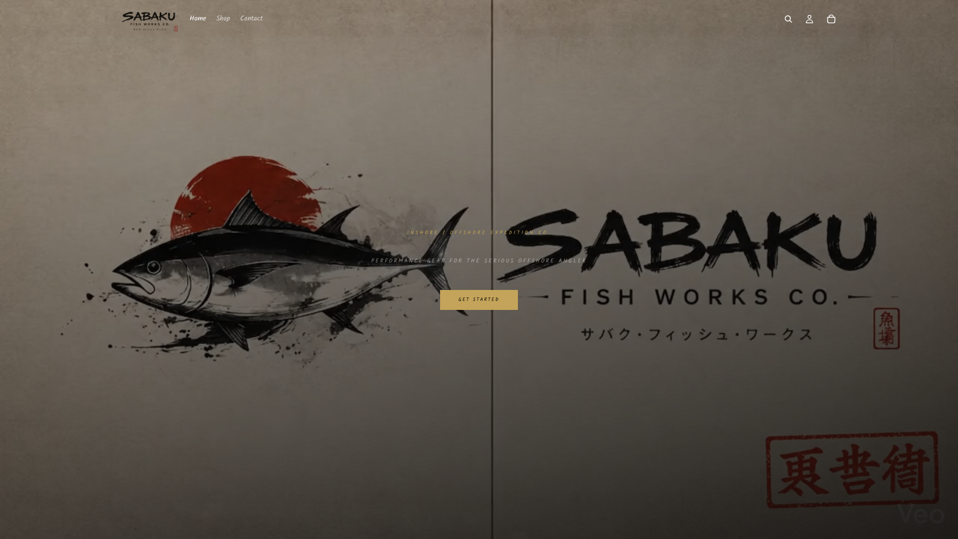 website screenshot of https://sabakufishworks.com/