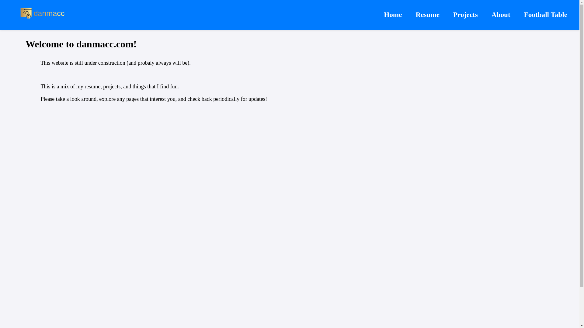 website screenshot of https://danmacc-website.pages.dev/