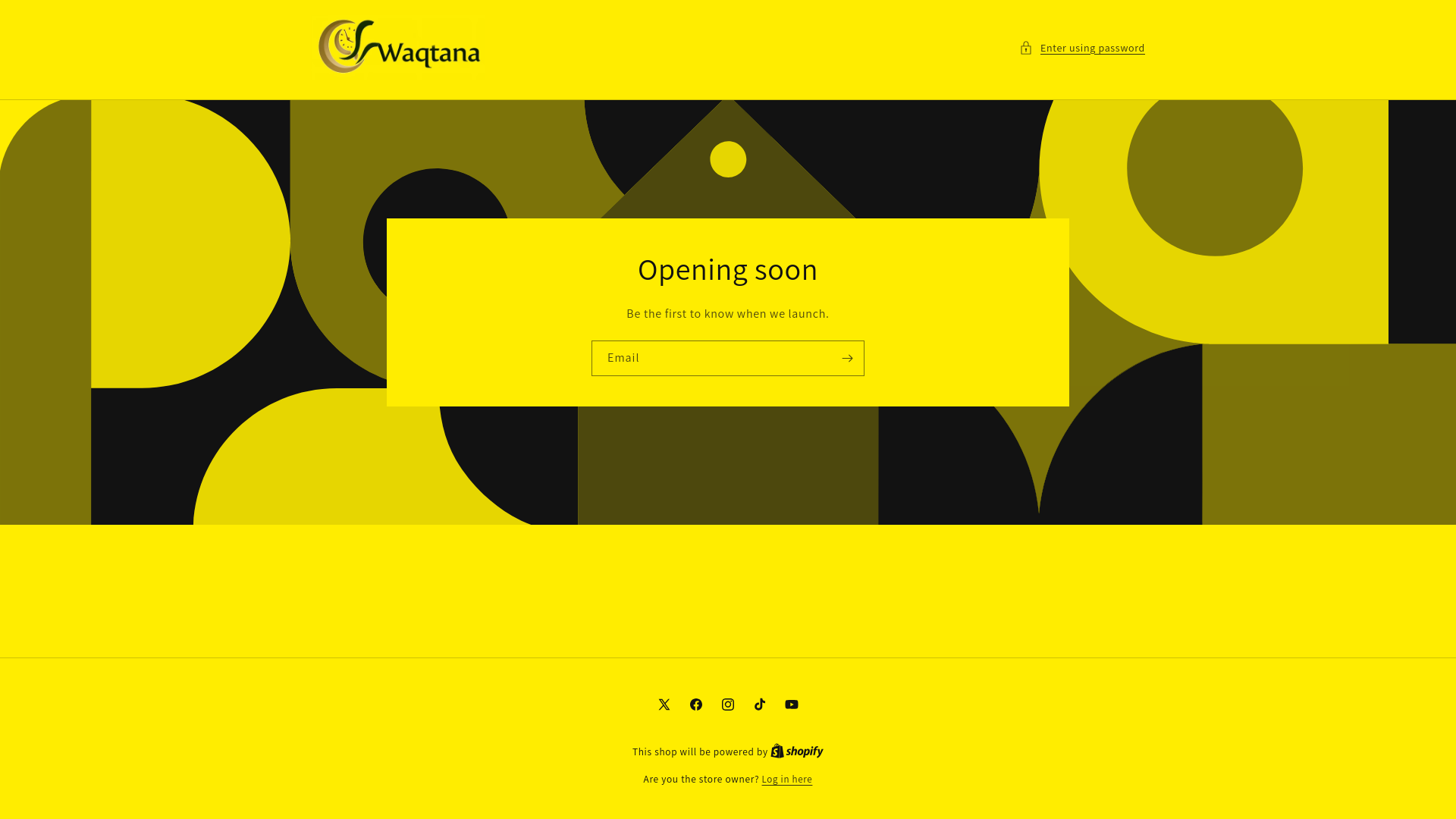 website screenshot of https://waqtana.store/