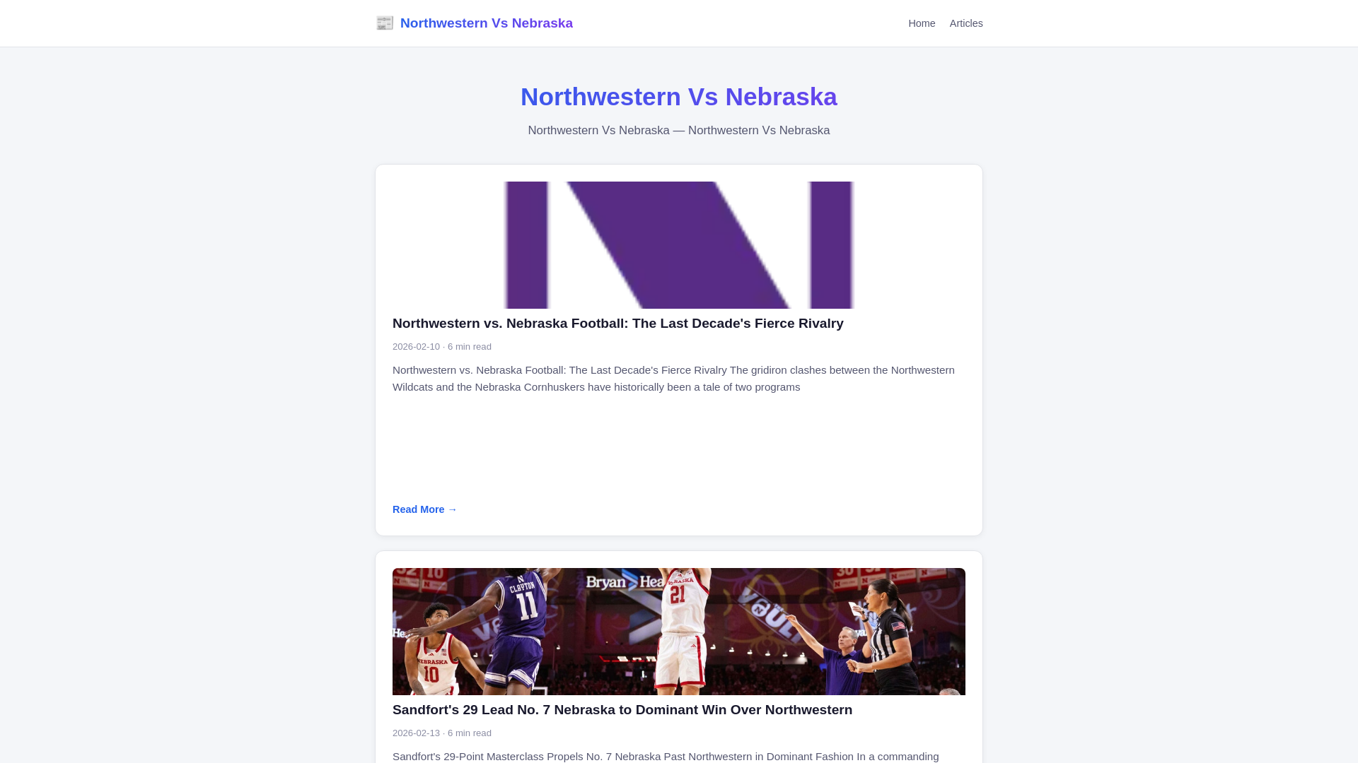 website screenshot of https://northwestern-vs-nebraska.pages.dev/