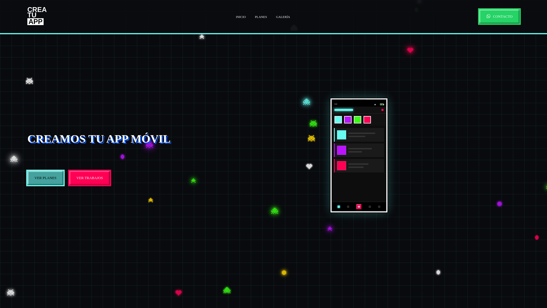 website screenshot of https://creatuapp.org