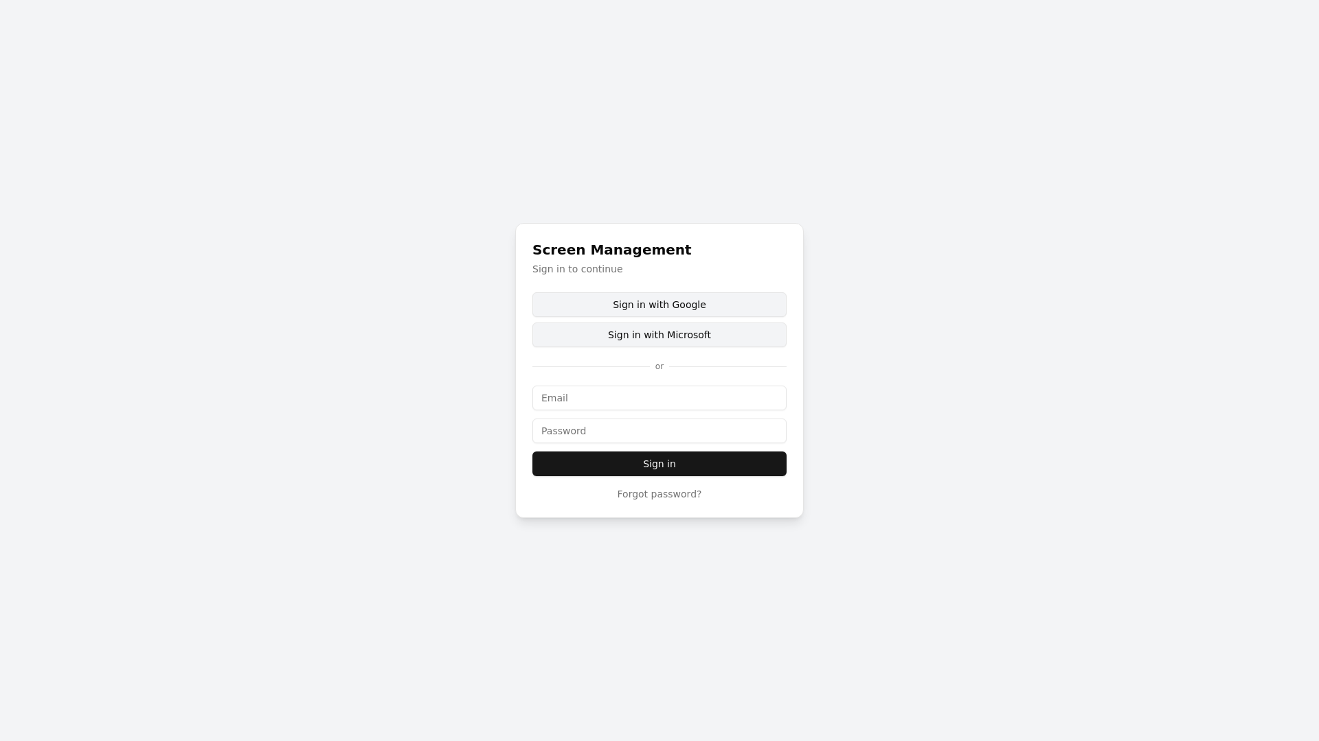 website screenshot of https://screenmanage-prod.pages.dev/