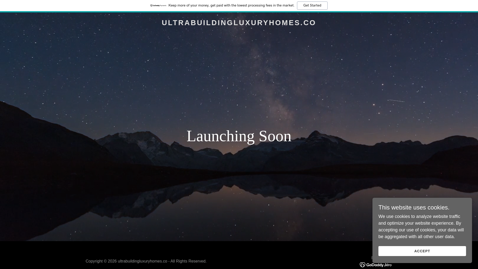 website screenshot of https://ultrabuildingluxuryhomes.co
