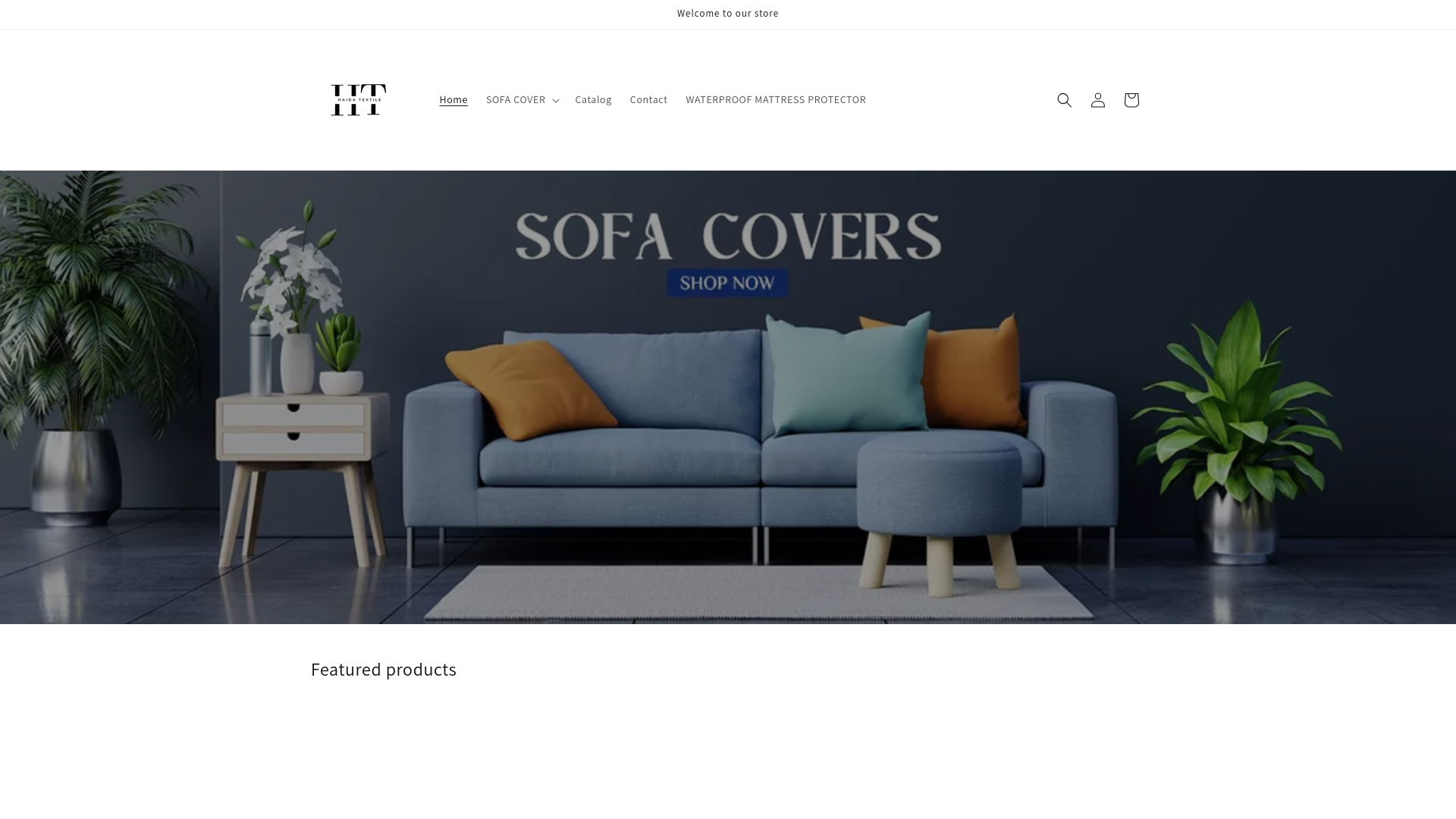 website screenshot of https://haidatextile.store/