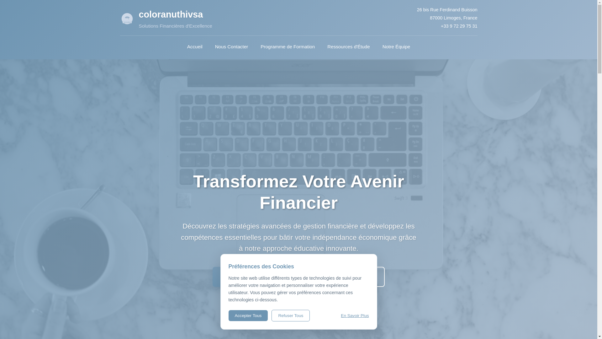 website screenshot of https://coloranuthivsa.sbs/