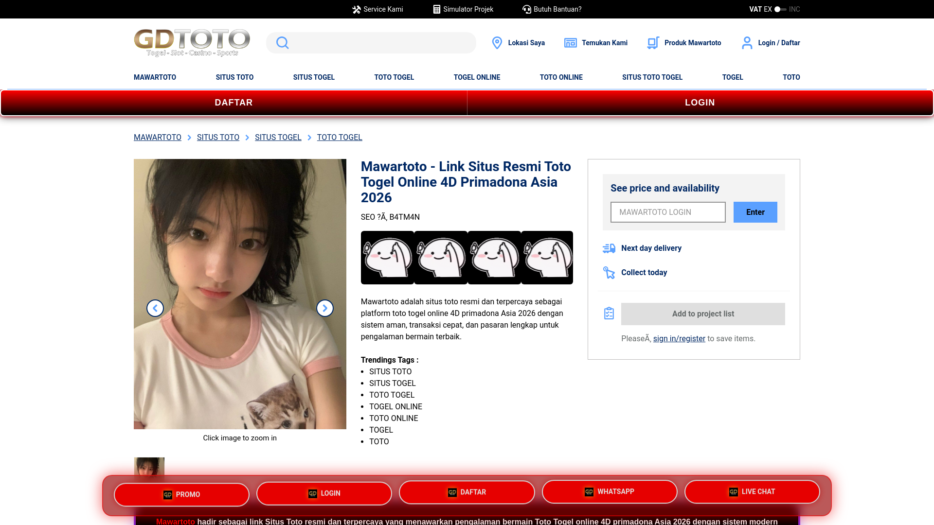 website screenshot of https://amp-gdtoto.pages.dev/