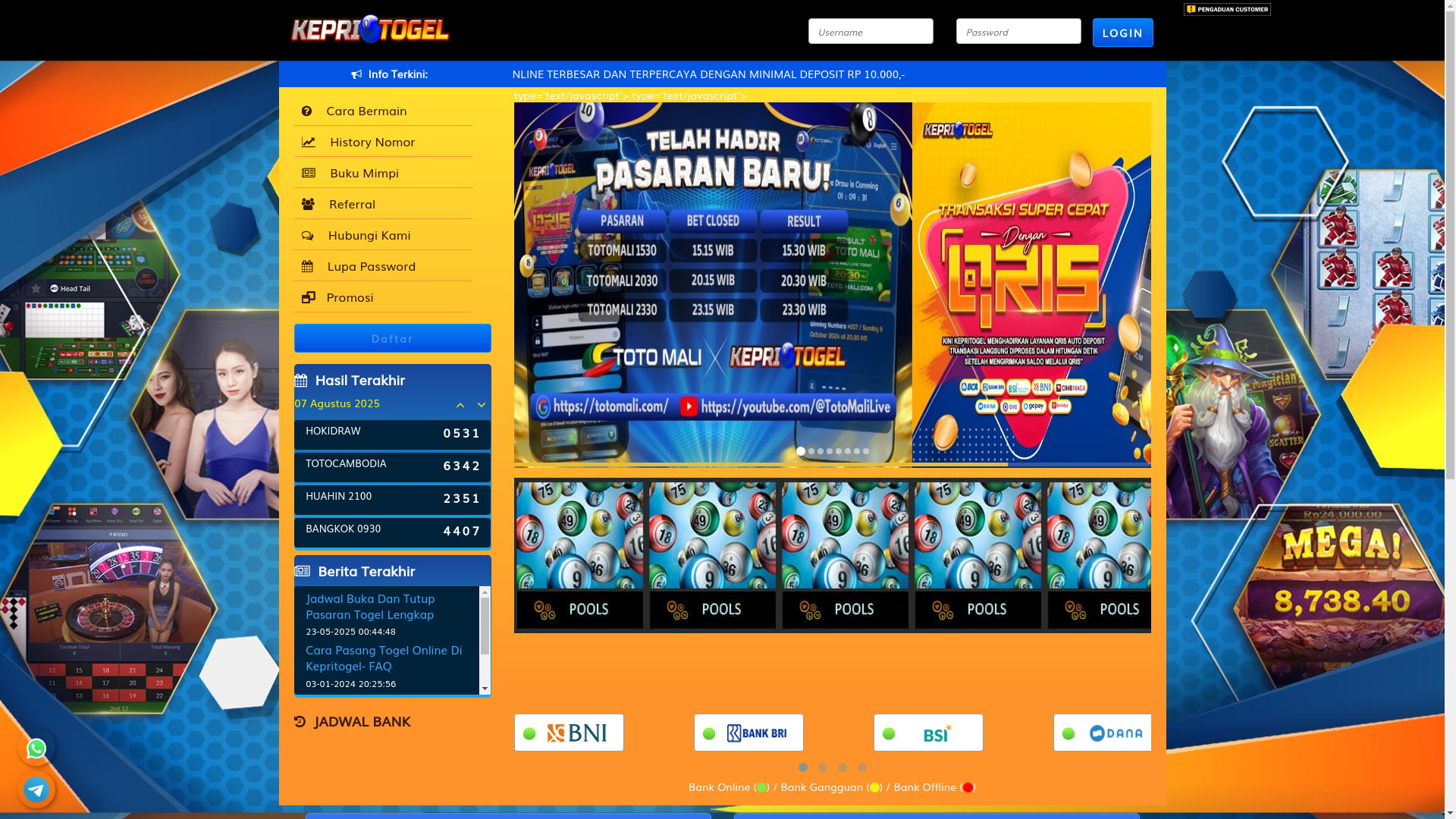 website screenshot of https://kepricuan.com/
