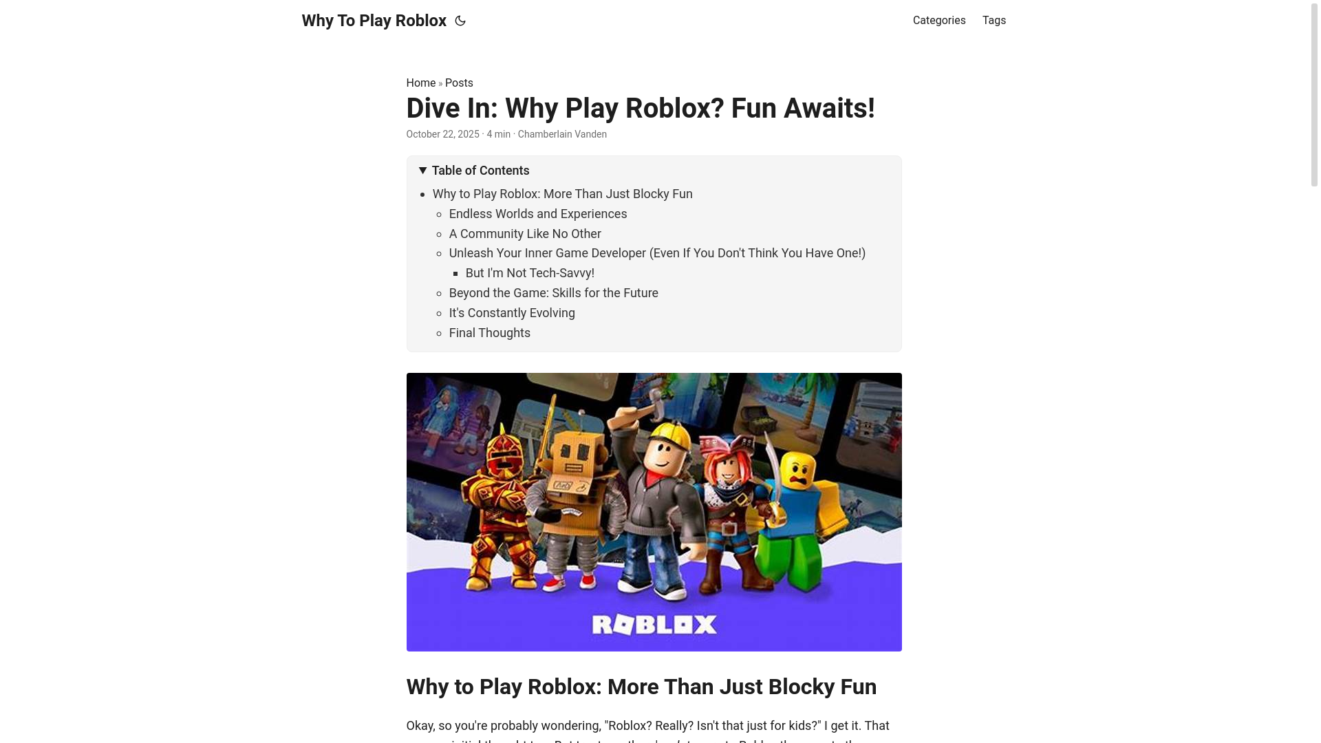 website screenshot of https://why-to-play-roblox.pages.dev/
