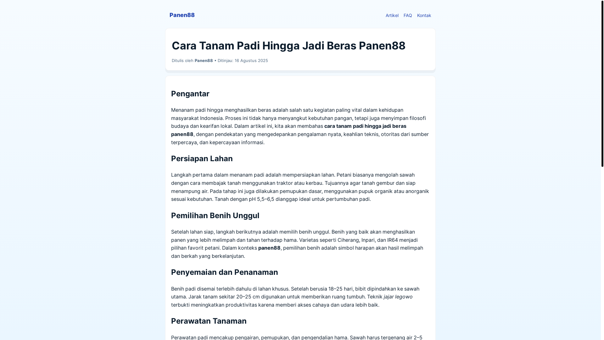 website screenshot of https://panen88-7d89.pages.dev/