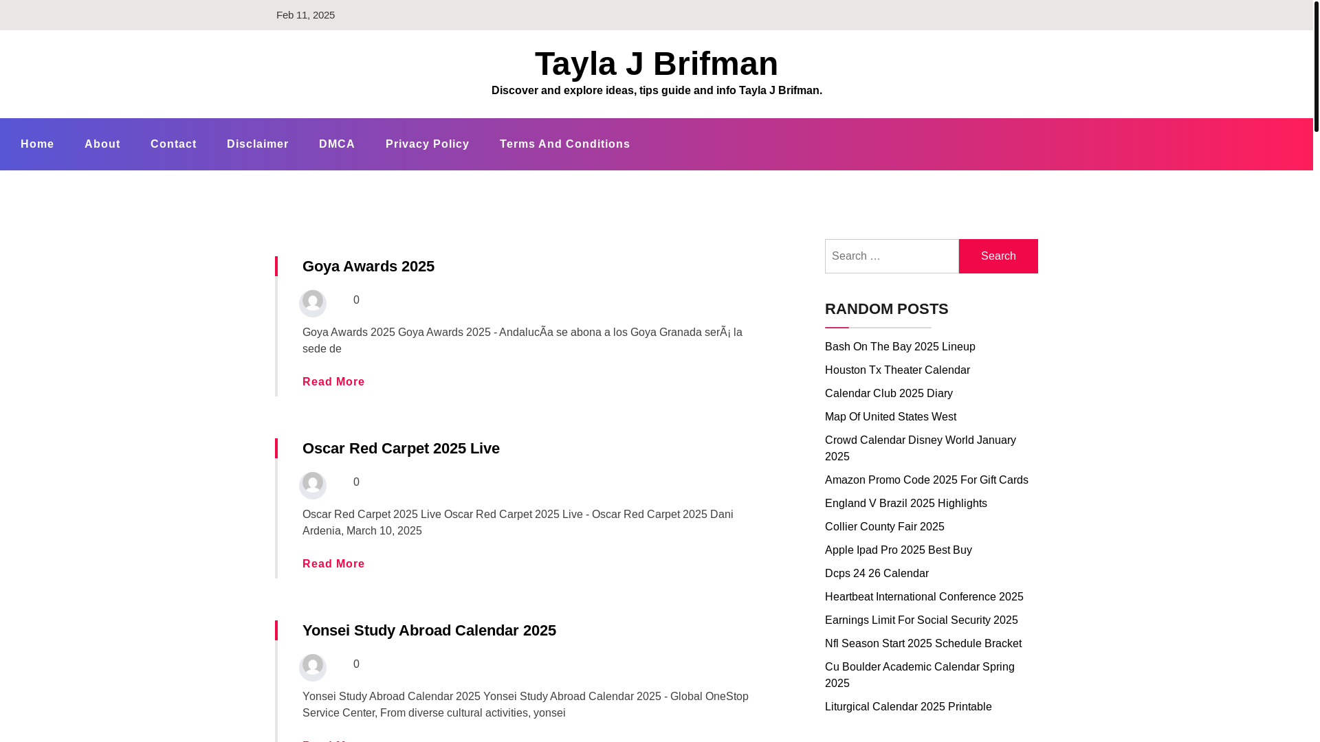website screenshot of https://taylajbrifman.pages.dev/
