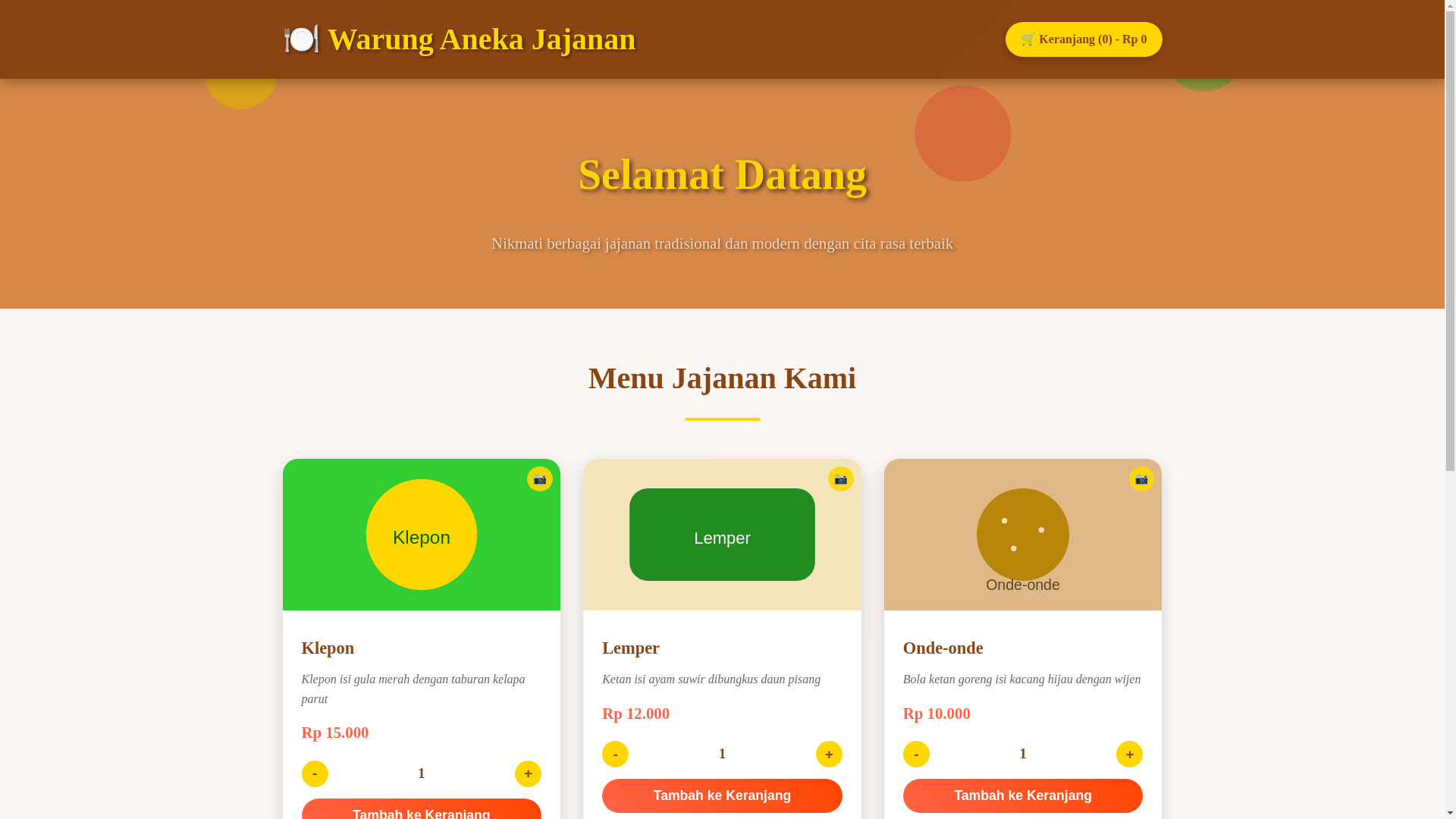 website screenshot of https://warung-aneka-jajanan.pages.dev/