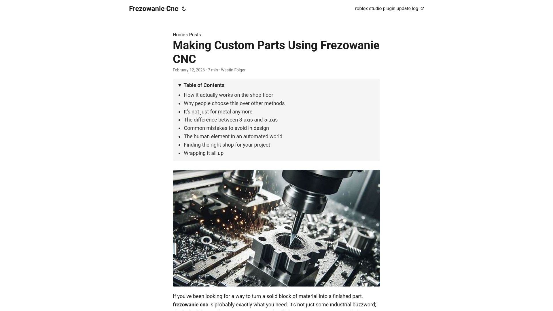 website screenshot of https://frezowanie-cnc.pages.dev/