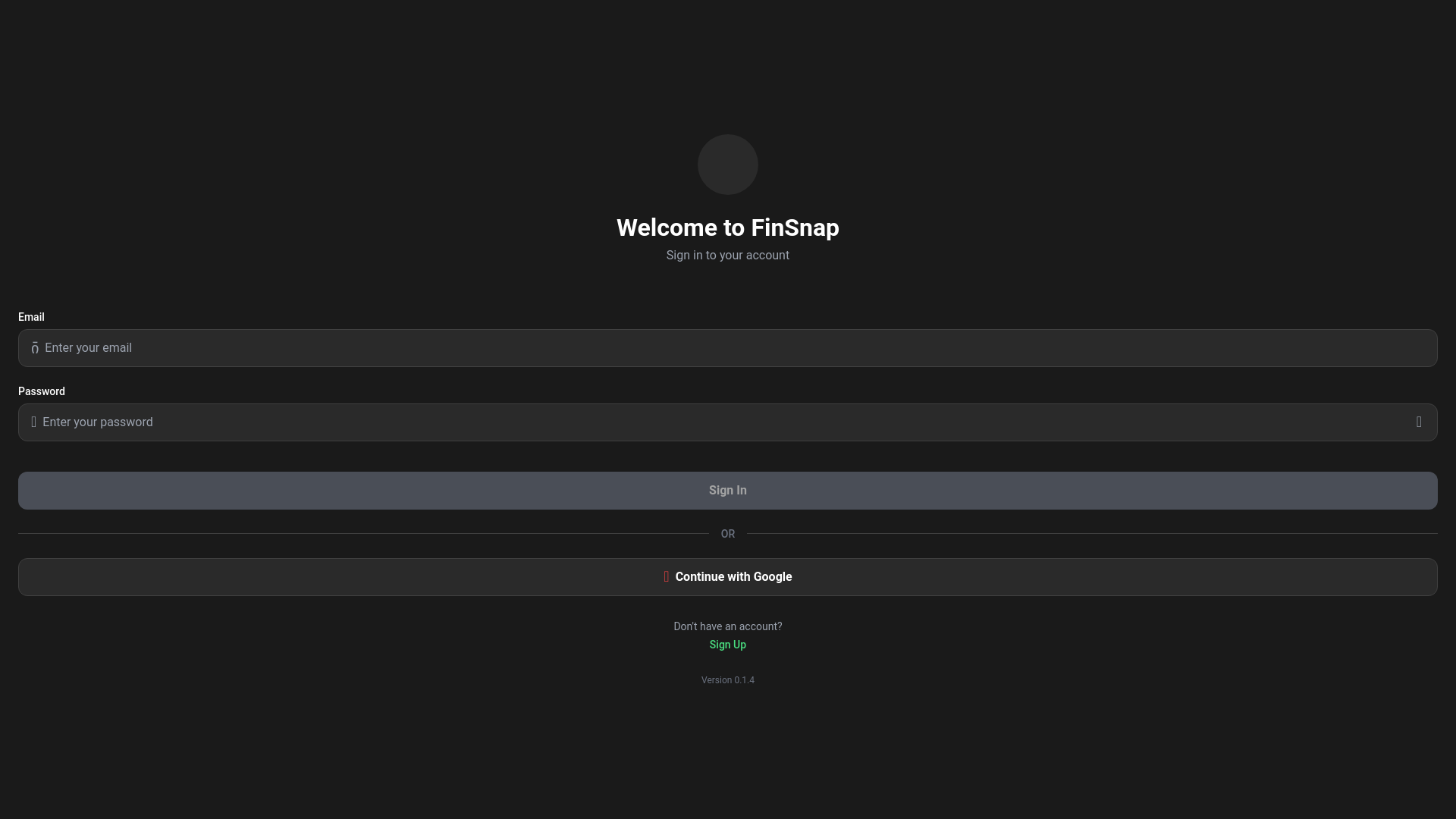 website screenshot of https://finsnap-mobile.pages.dev/