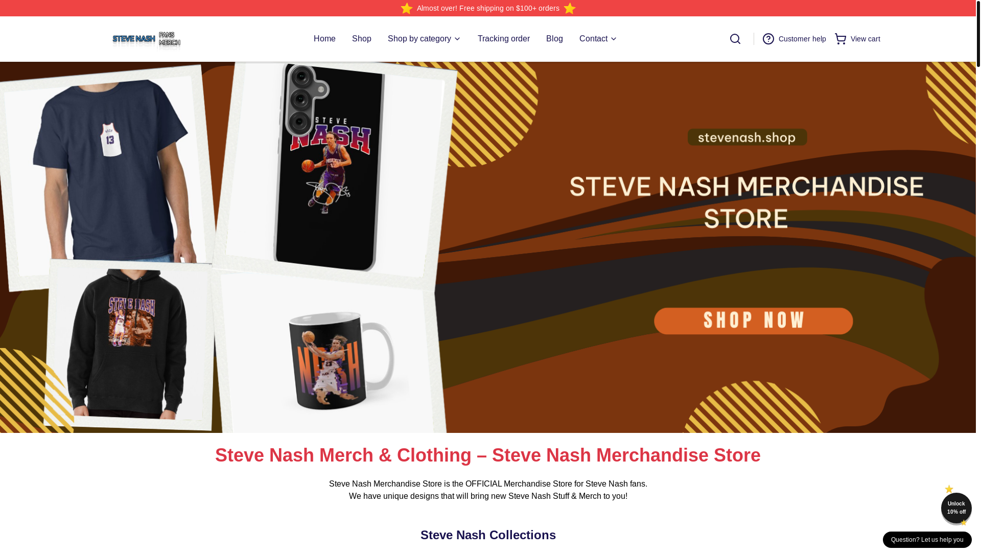 website screenshot of https://stevenash.shop/