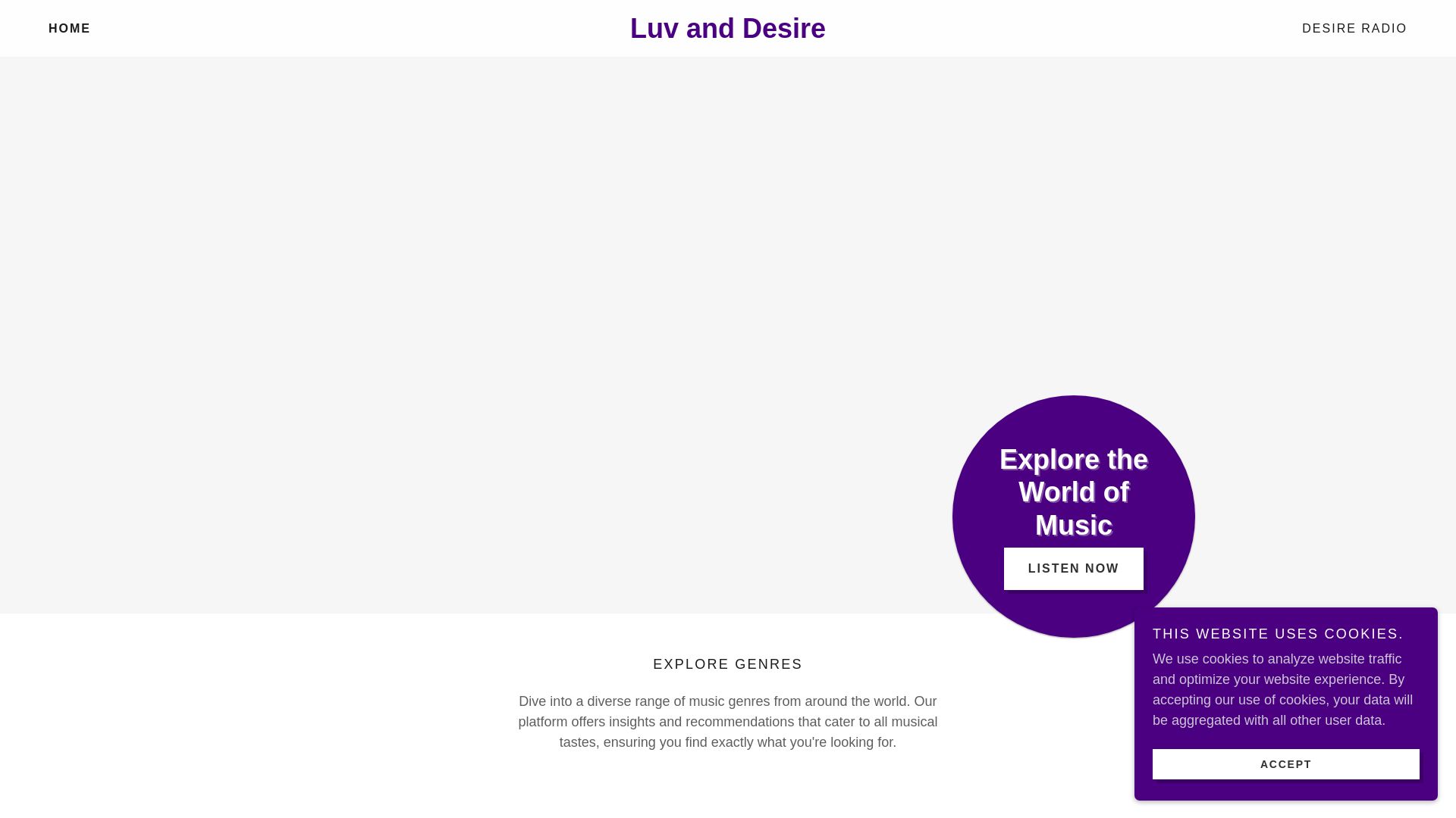 website screenshot of https://luvanddesire.com/