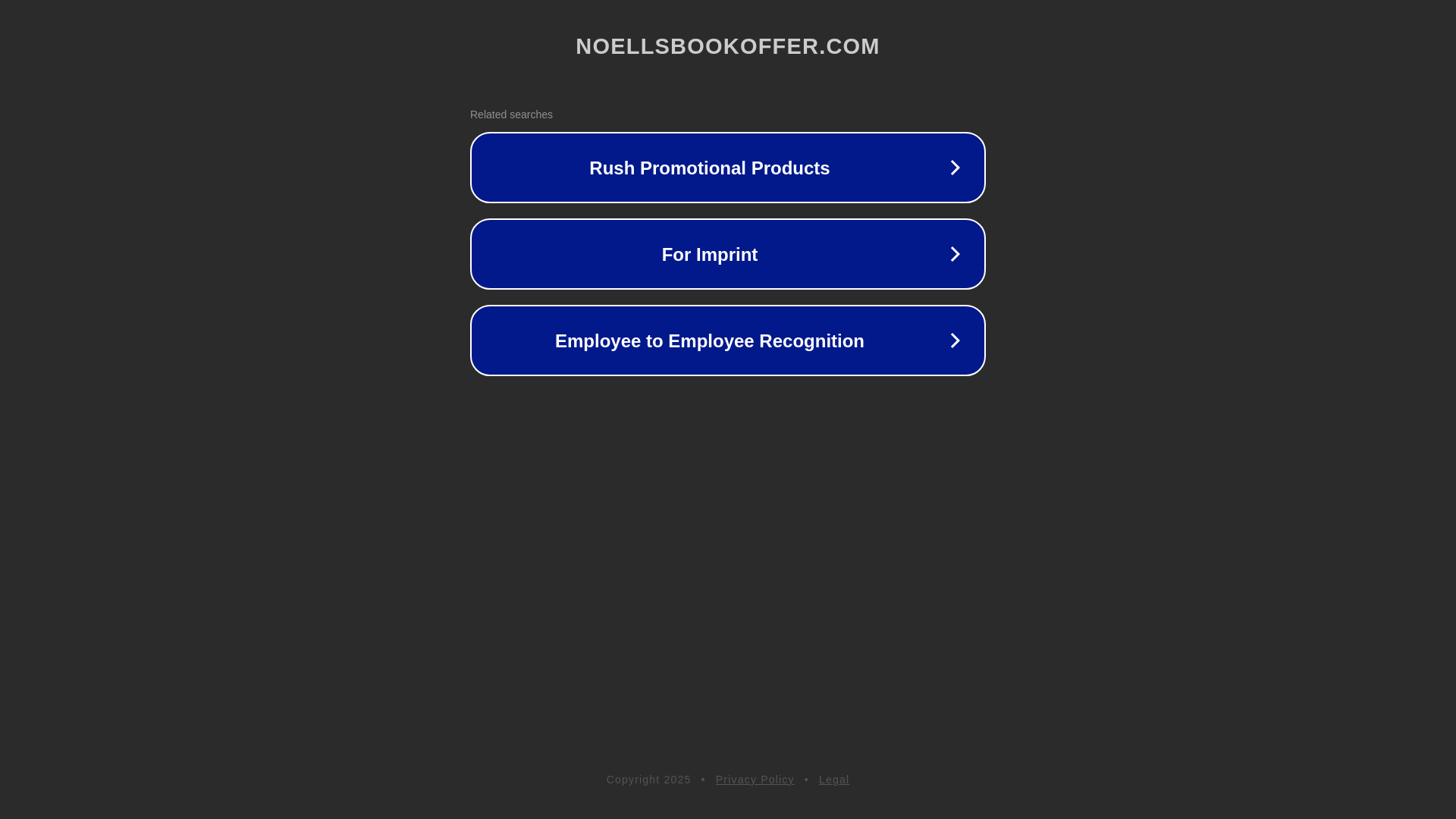 website screenshot of https://noellsbookoffer.com/