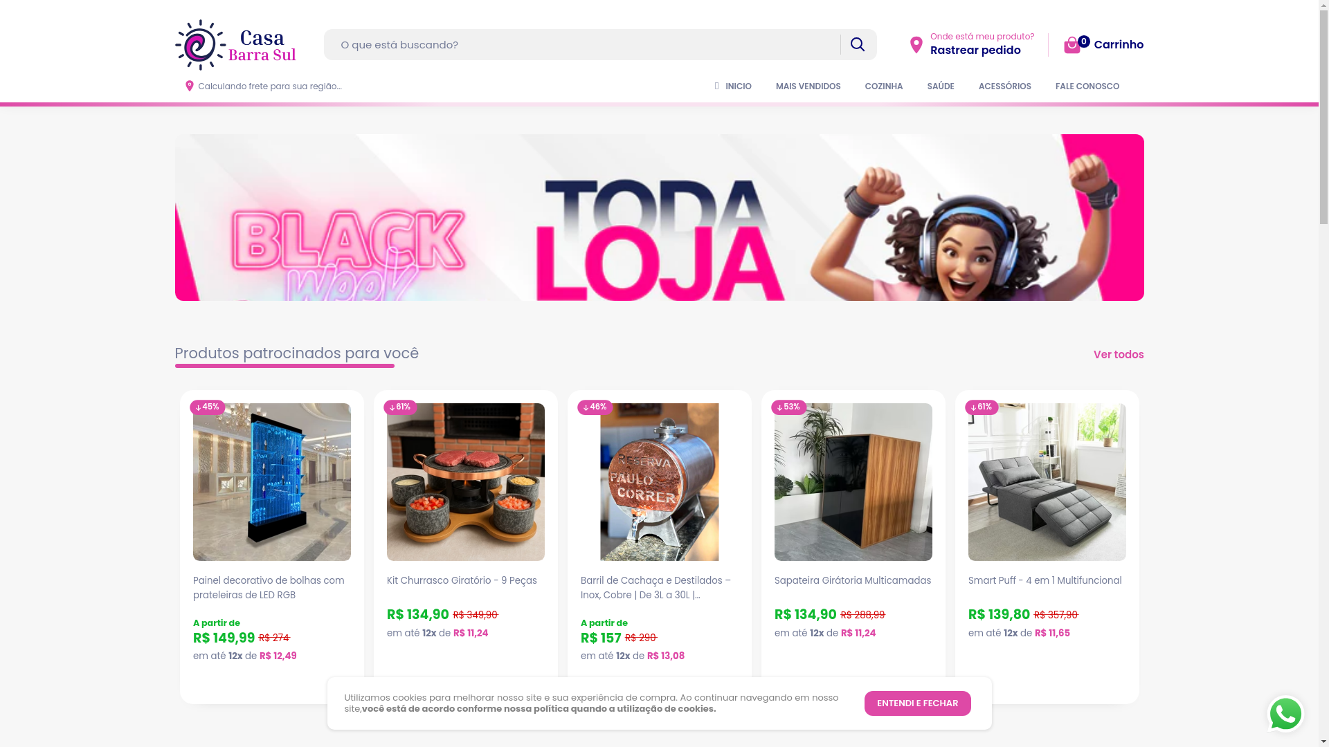 website screenshot of https://casabarrasul.online/