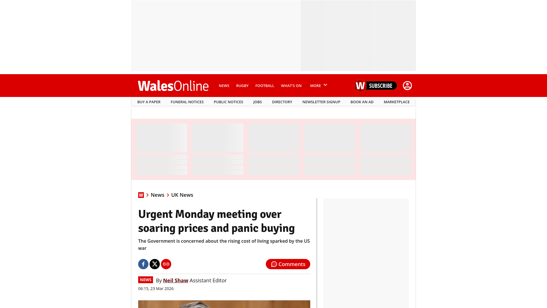website screenshot of https://www.walesonline.co.uk/news/uk-news/urgent-monday-meeting-over-soaring-33640510