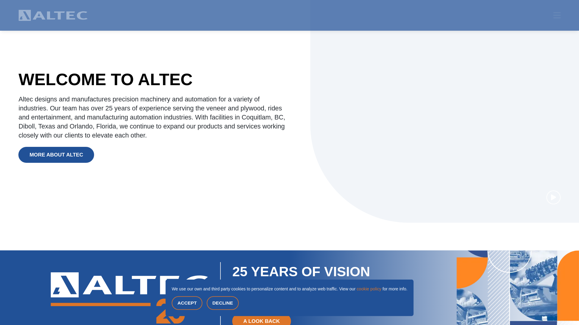website screenshot of https://www.alteconline.com/