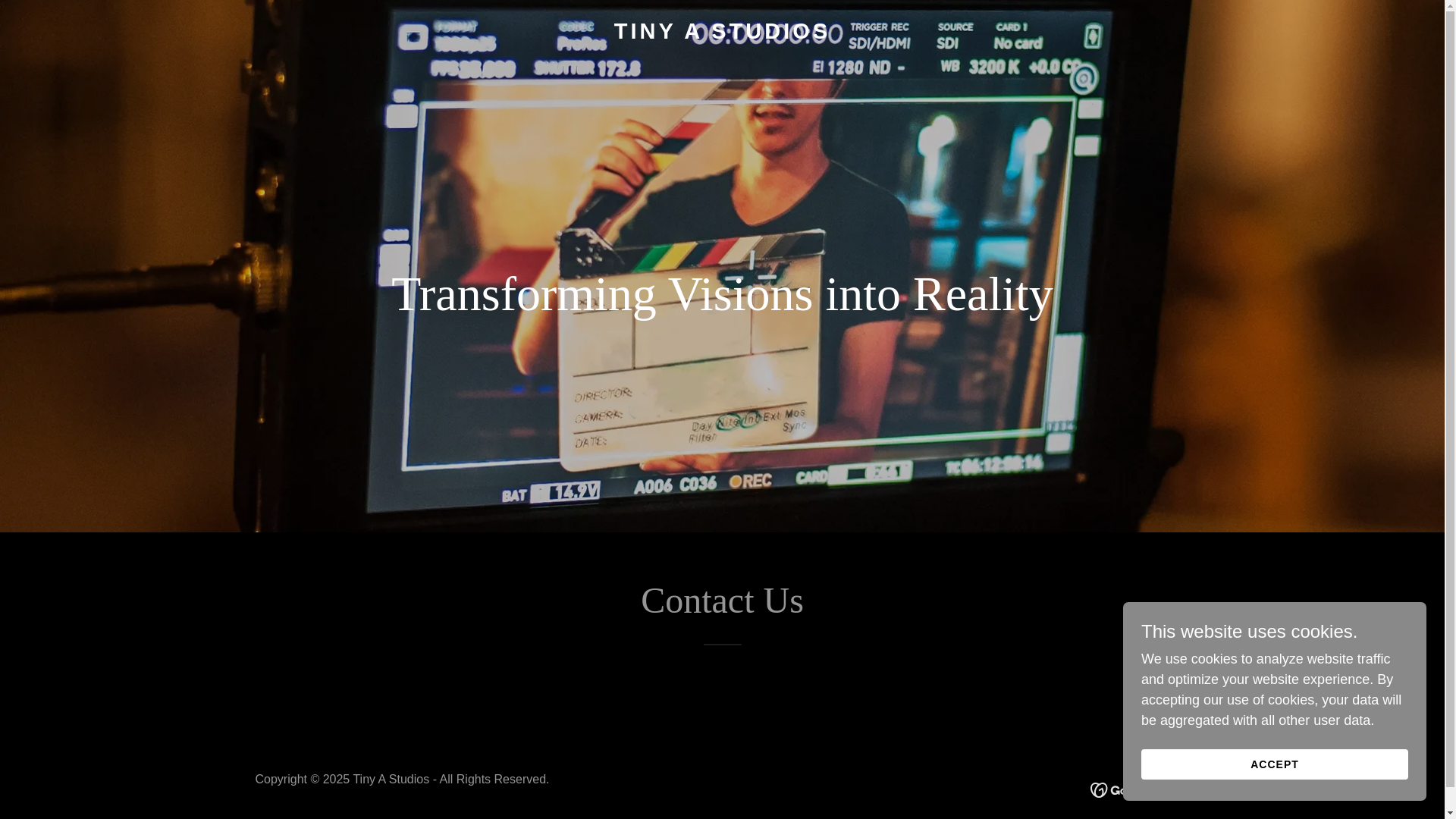 website screenshot of https://tinyastudios.com/