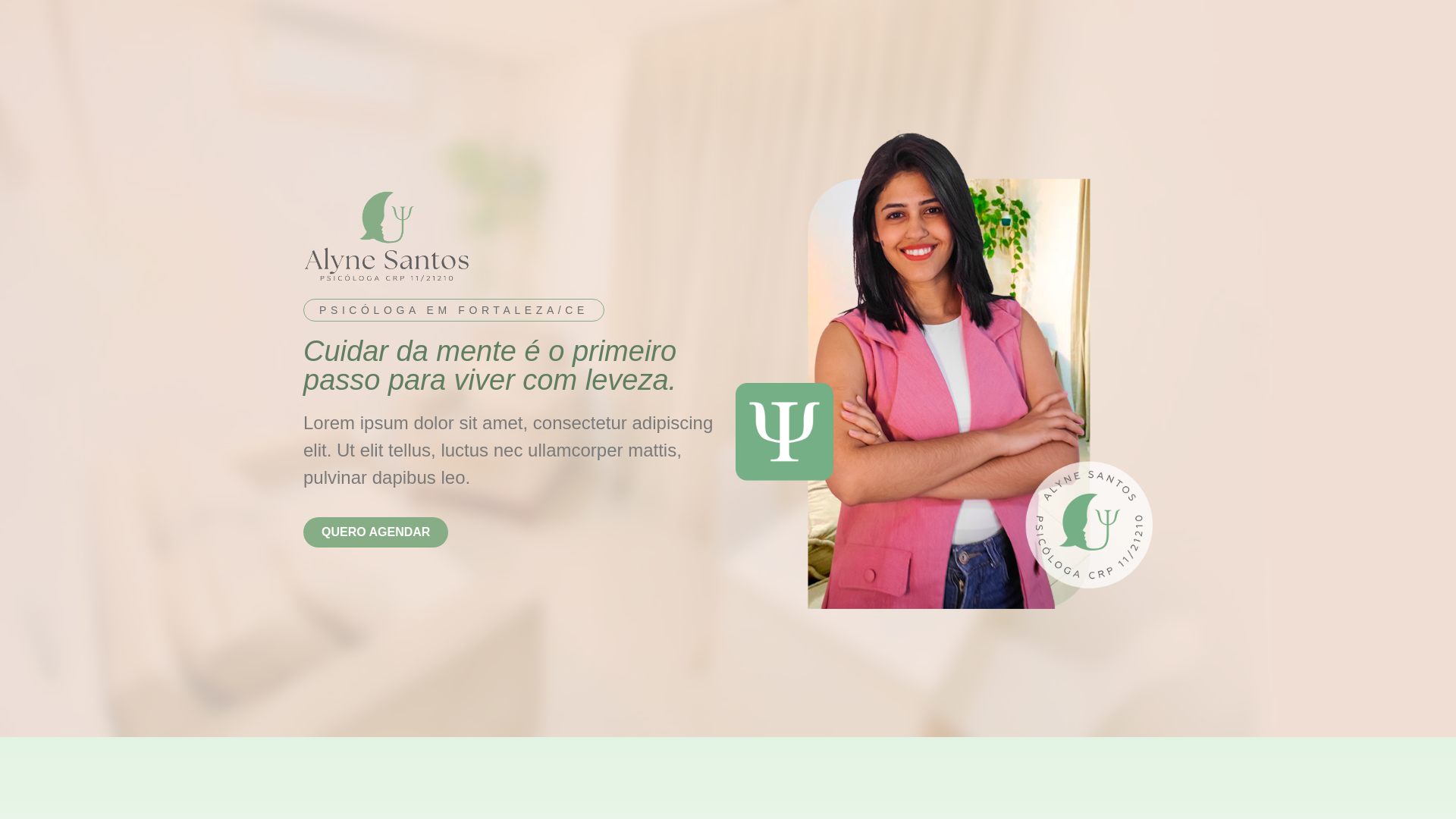 website screenshot of https://alynesantospsi.com.br/