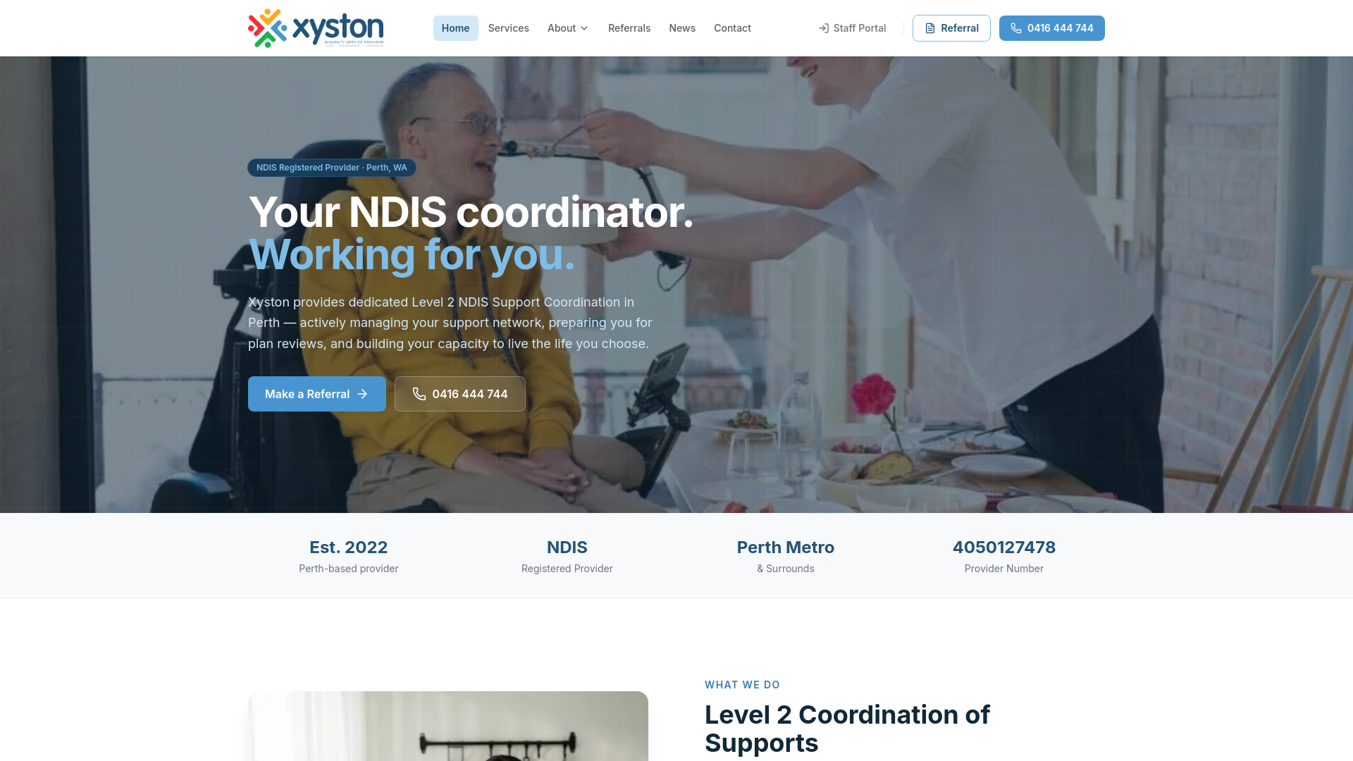 website screenshot of https://xyston-website.pages.dev/