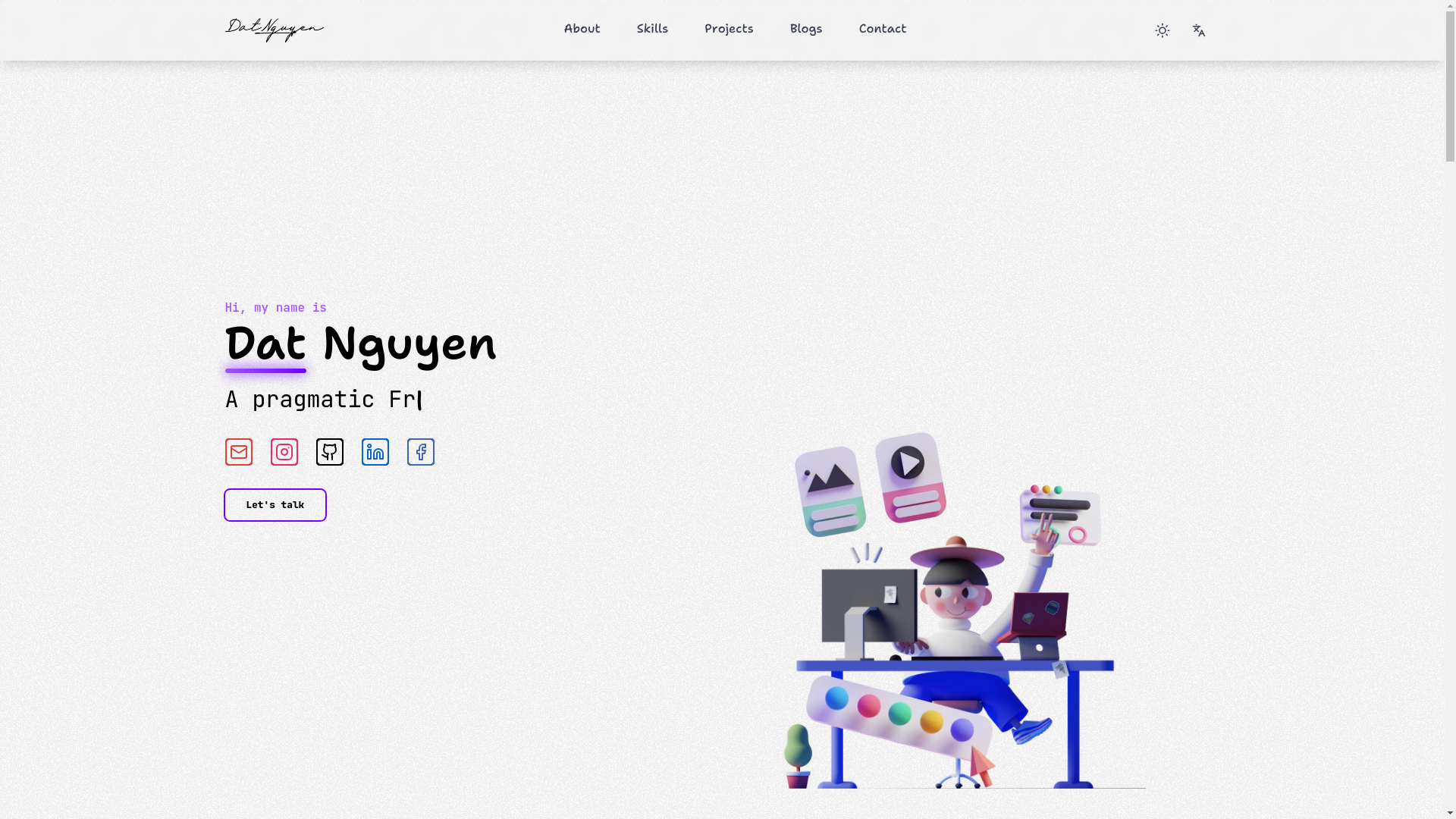 website screenshot of https://thanhdat.info.vn/
