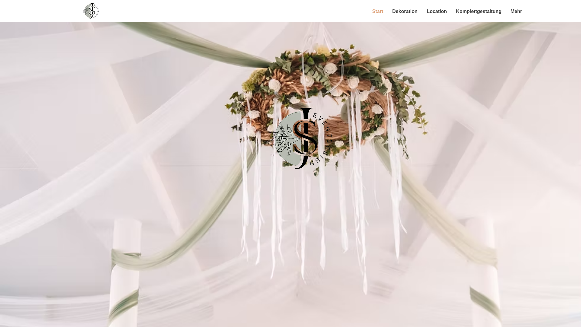 website screenshot of https://js-eventdesign.com/