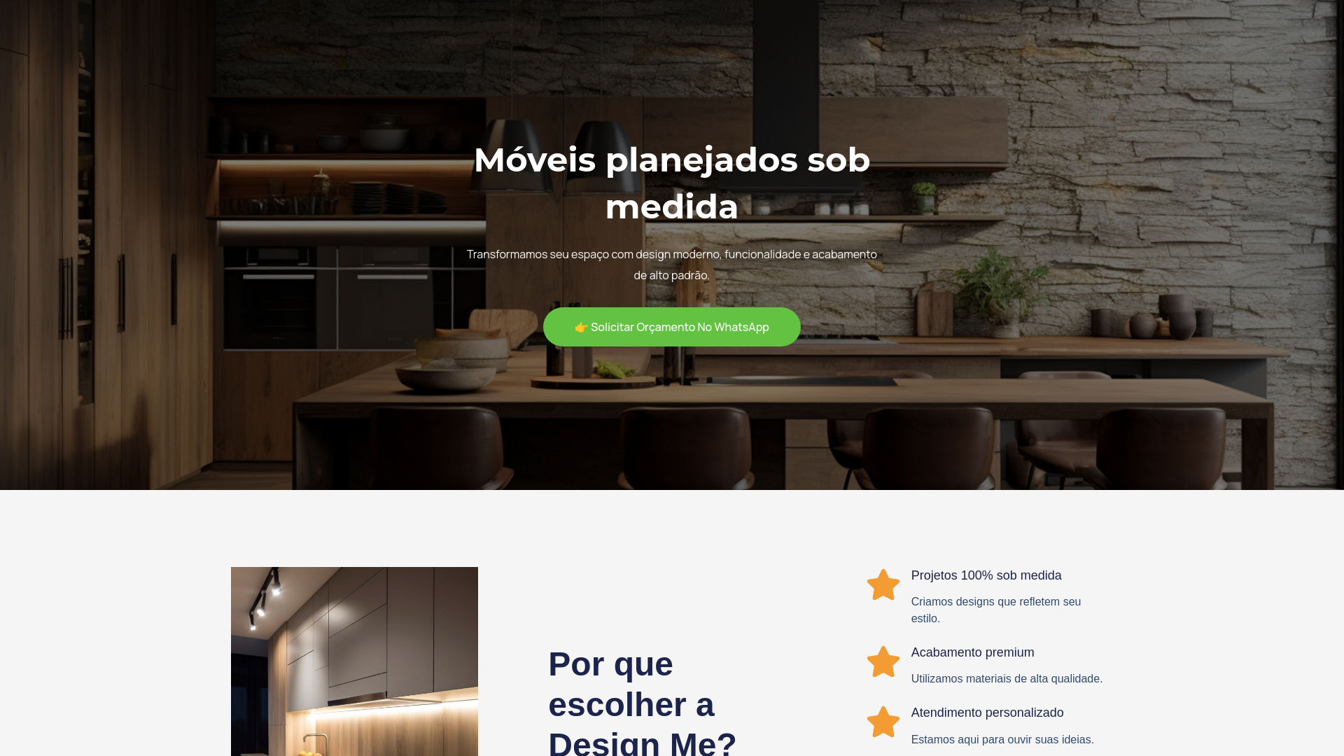 website screenshot of https://designmeplanejados.com.br/