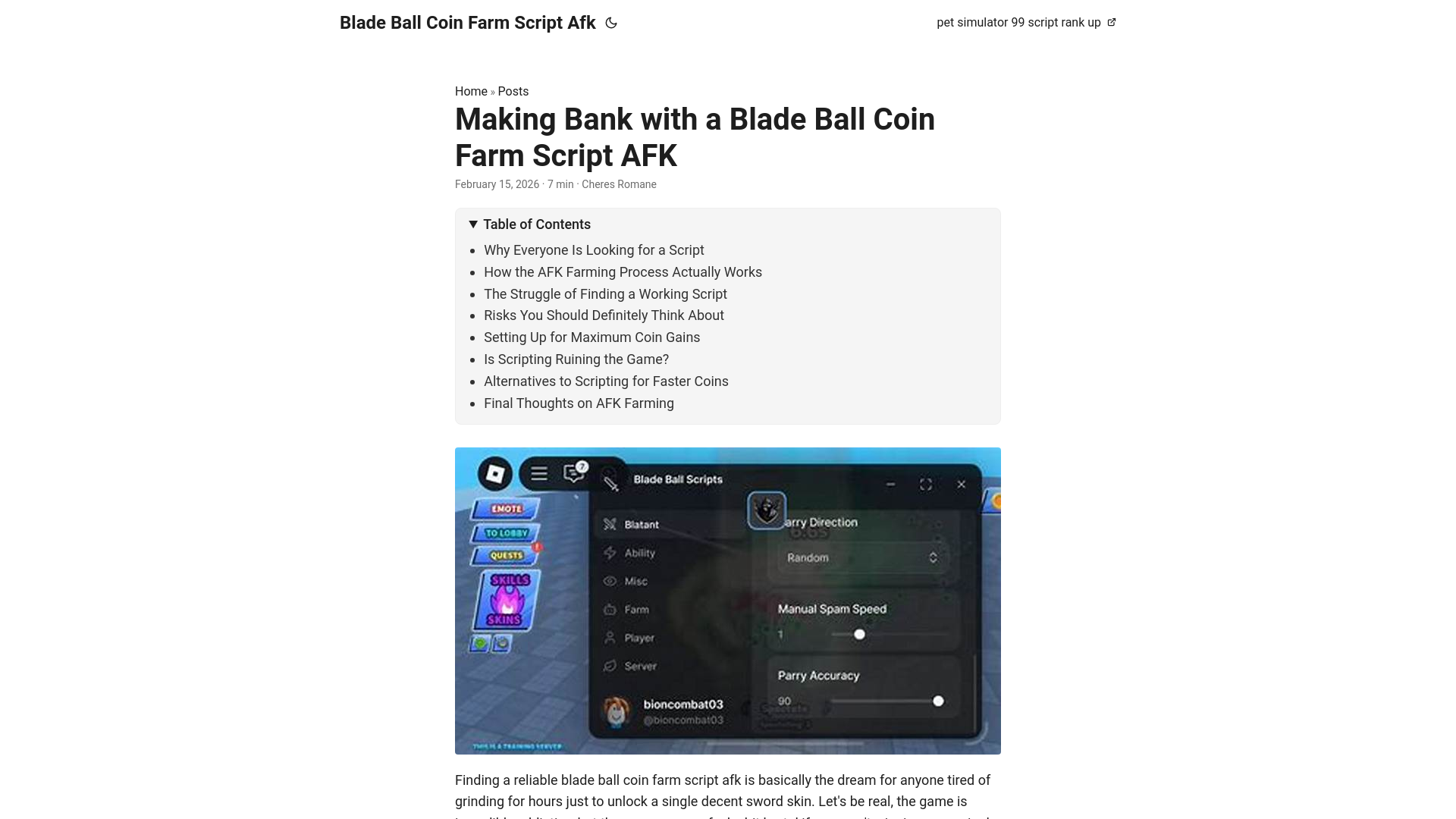 website screenshot of https://blade-ball-coin-farm-script-afk.pages.dev/
