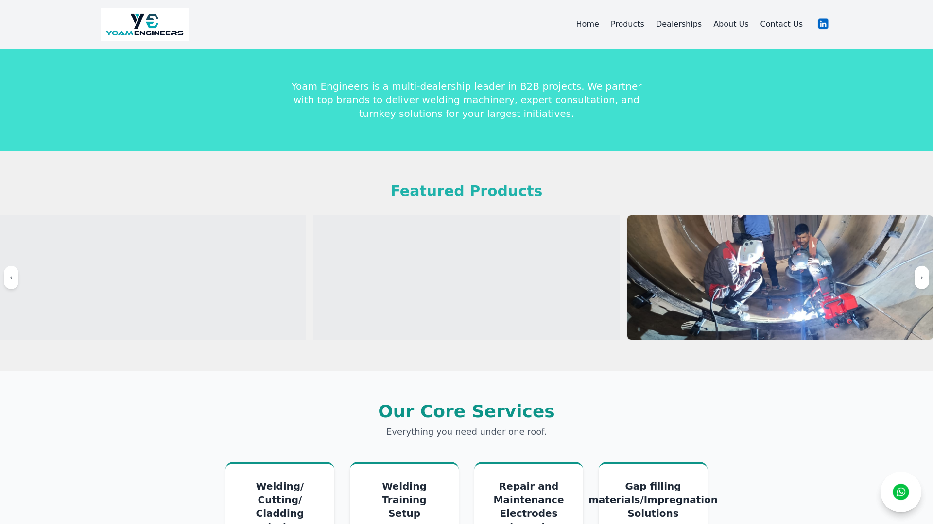 website screenshot of https://yoamengineers1.pages.dev/