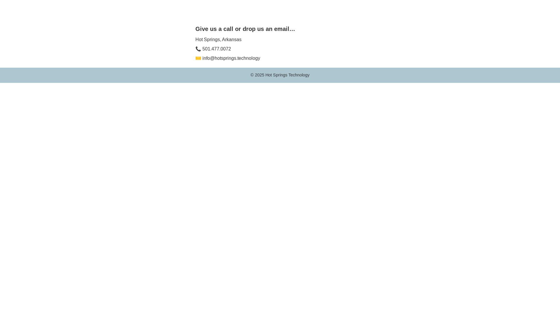 website screenshot of https://hotspringstechnology.pages.dev/