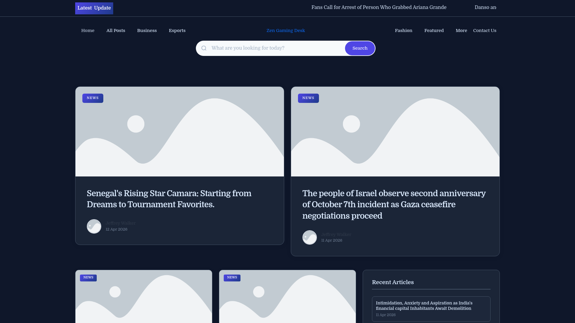 website screenshot of https://zengamingdesk.nl