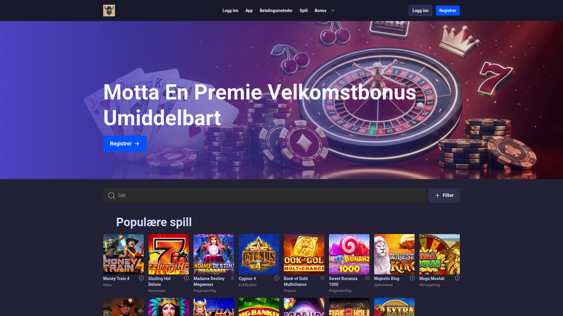 website screenshot of https://spinrise-norge-com.pages.dev/