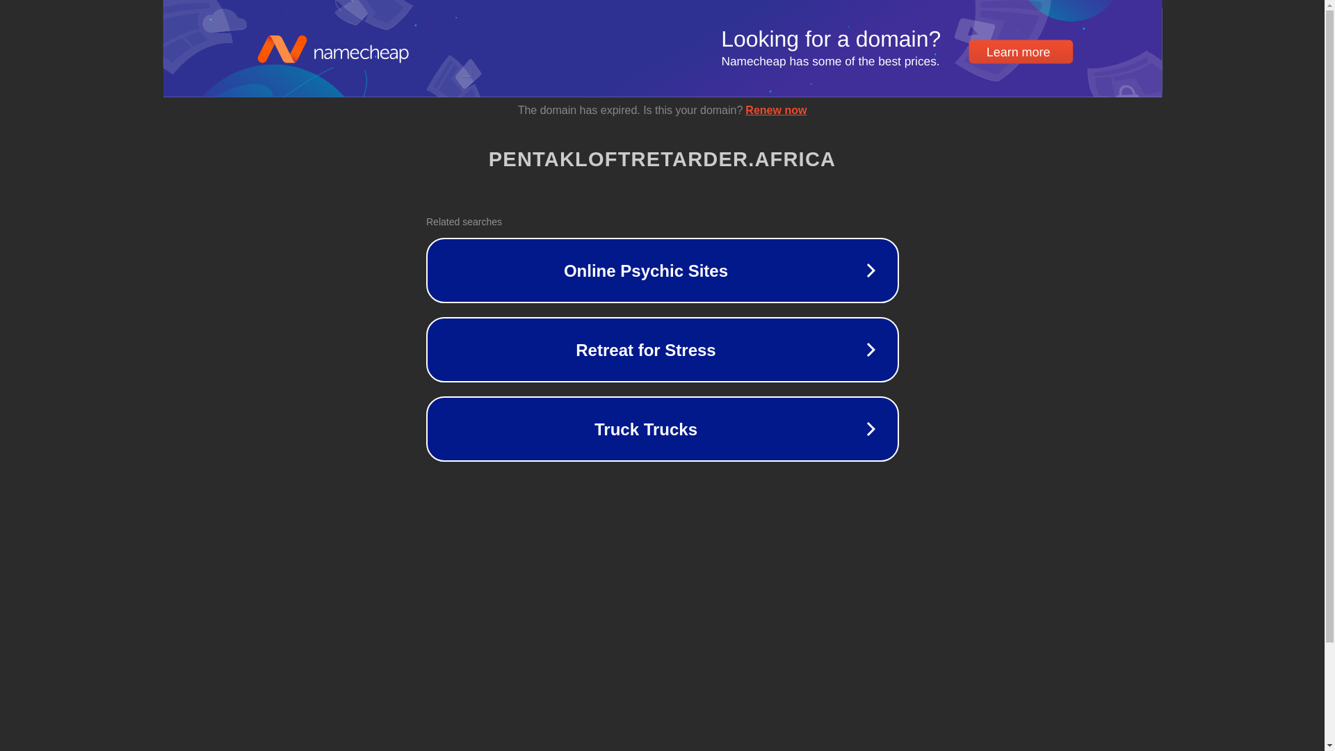 website screenshot of https://pentakloftretarder.africa/