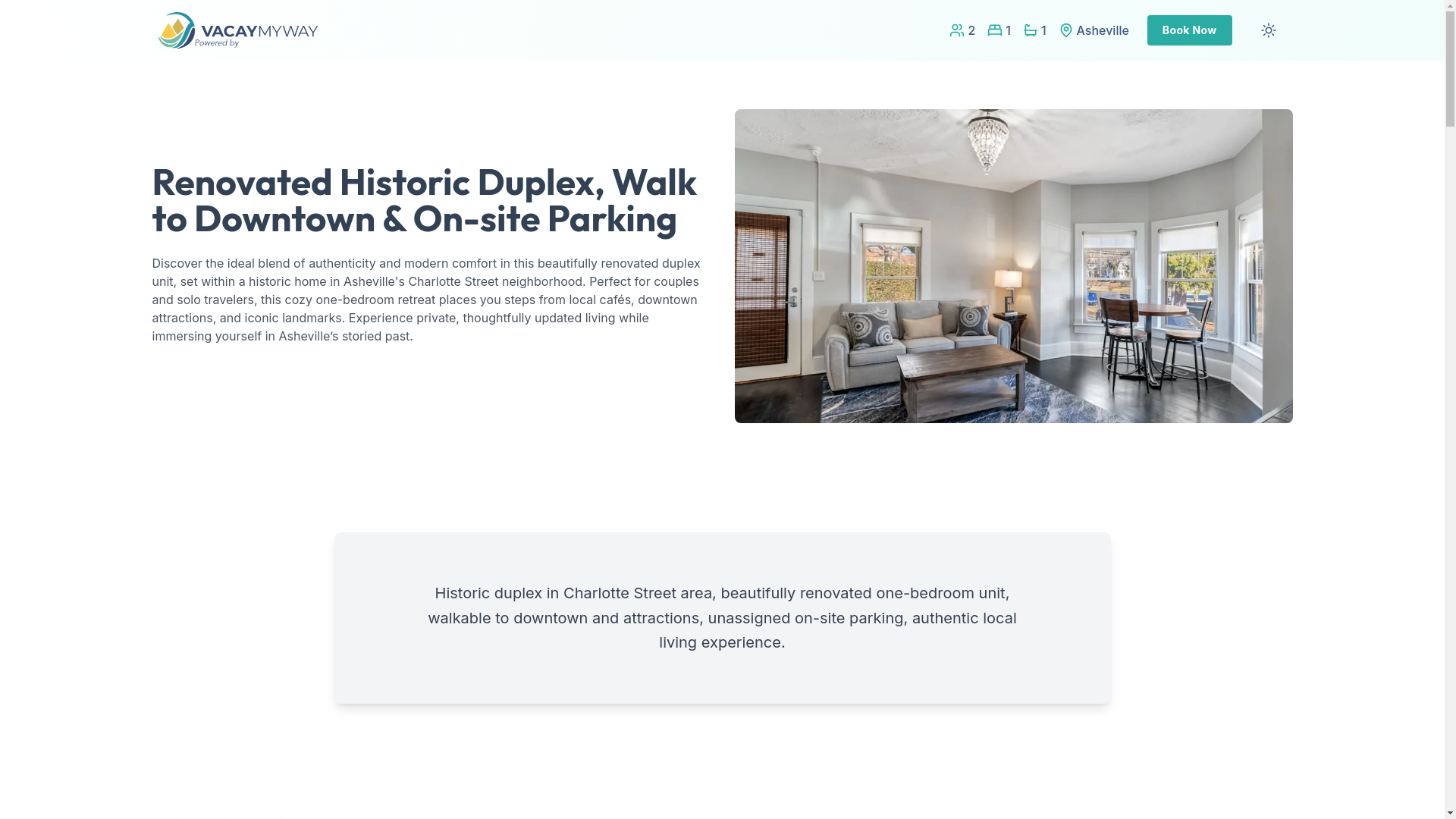 website screenshot of https://passionchestnut.holiday/