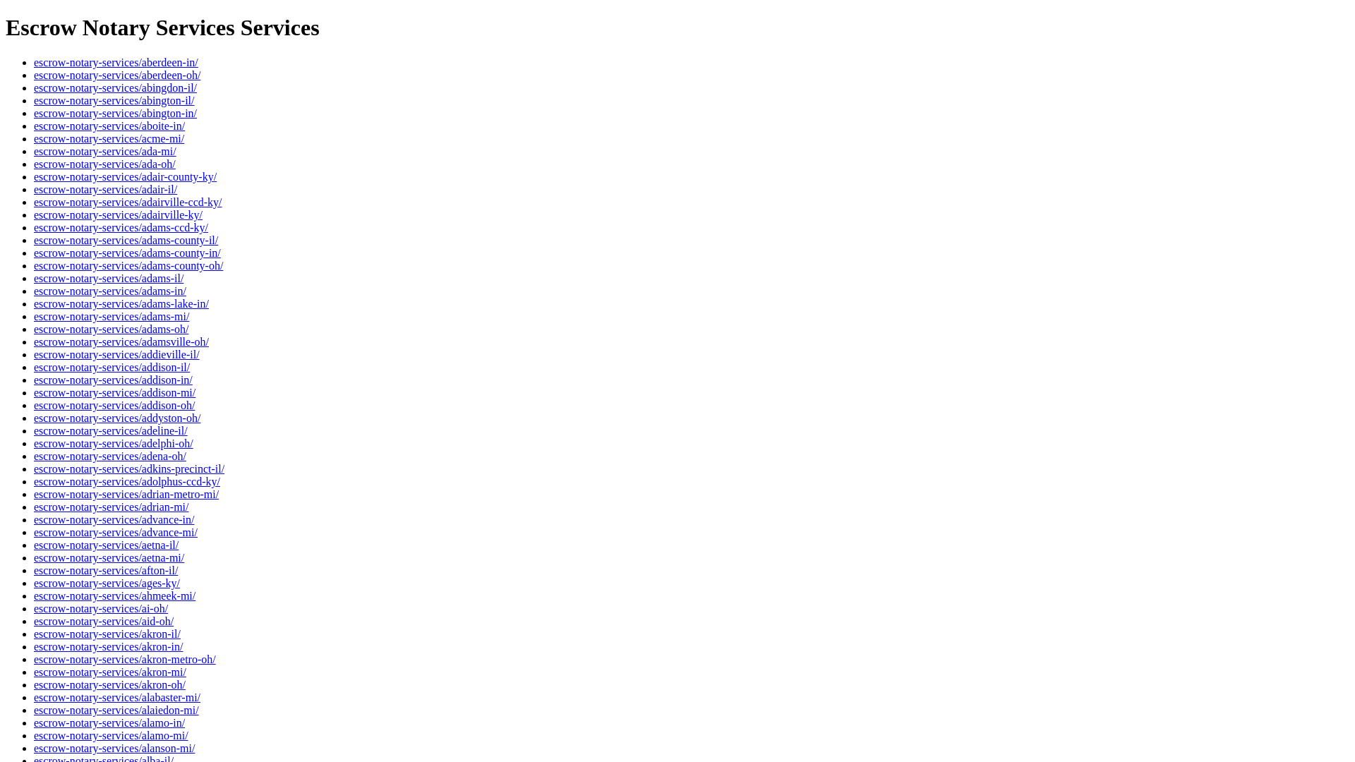 website screenshot of https://765-escrow-notary-services.pages.dev/