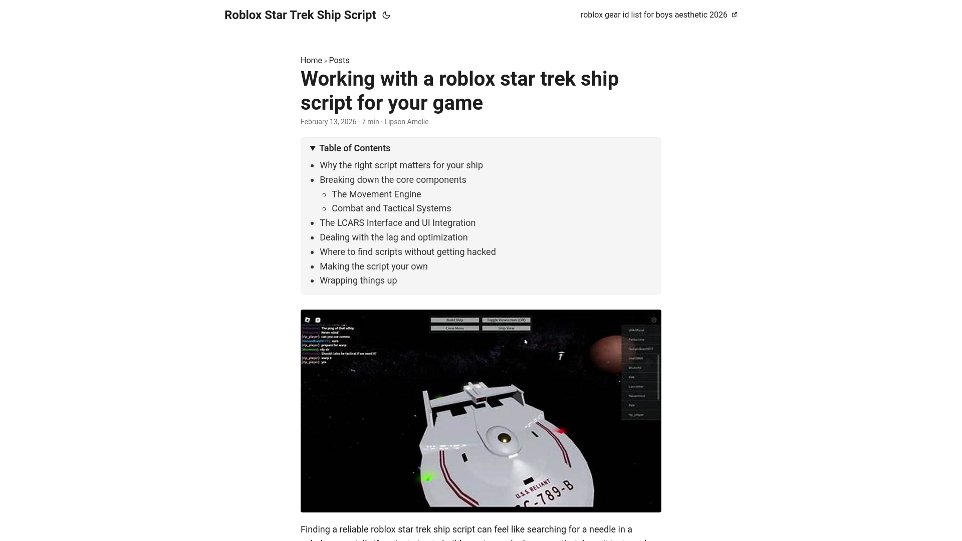 website screenshot of https://roblox-star-trek-ship-script.pages.dev/