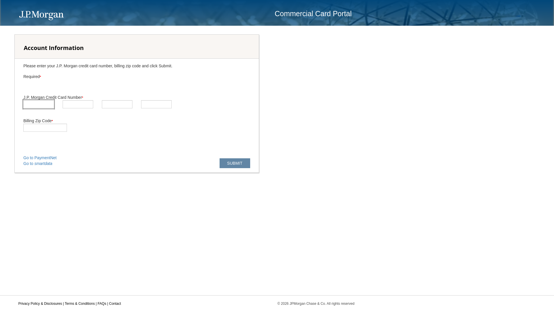 website screenshot of https://linkprotect.cudasvc.com/url?a=https%3a%2f%2fccportal.jpmorgan.com&c=E,1,4alwmUulILH7VXIzKivI5KJKacJr-bvE2AUt6HT393TymK9fiW3tWWk0L7Hu0vIbVgs0QwHDRzbX0oXb707IKJ0iMPB3azYuHVaJyPVXOHQ3GVM,&typo=1