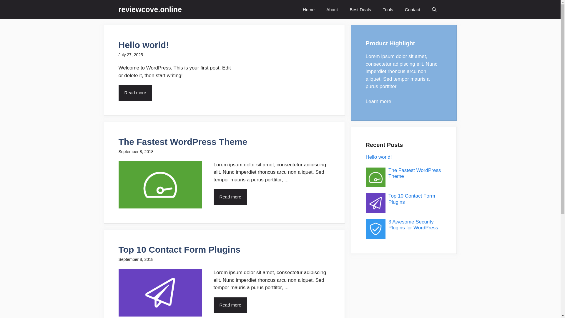 website screenshot of https://reviewcove.online/