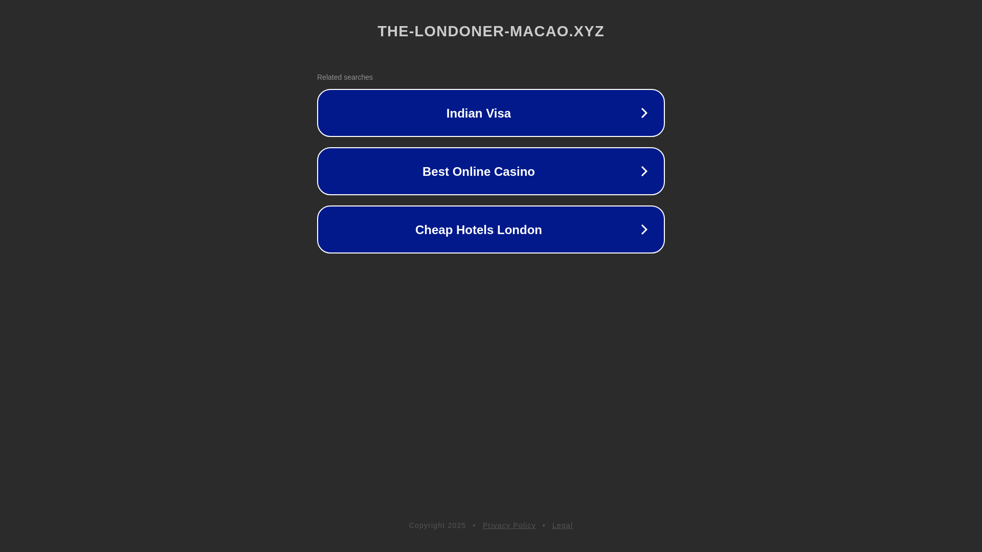 website screenshot of https://the-londoner-macao.xyz/