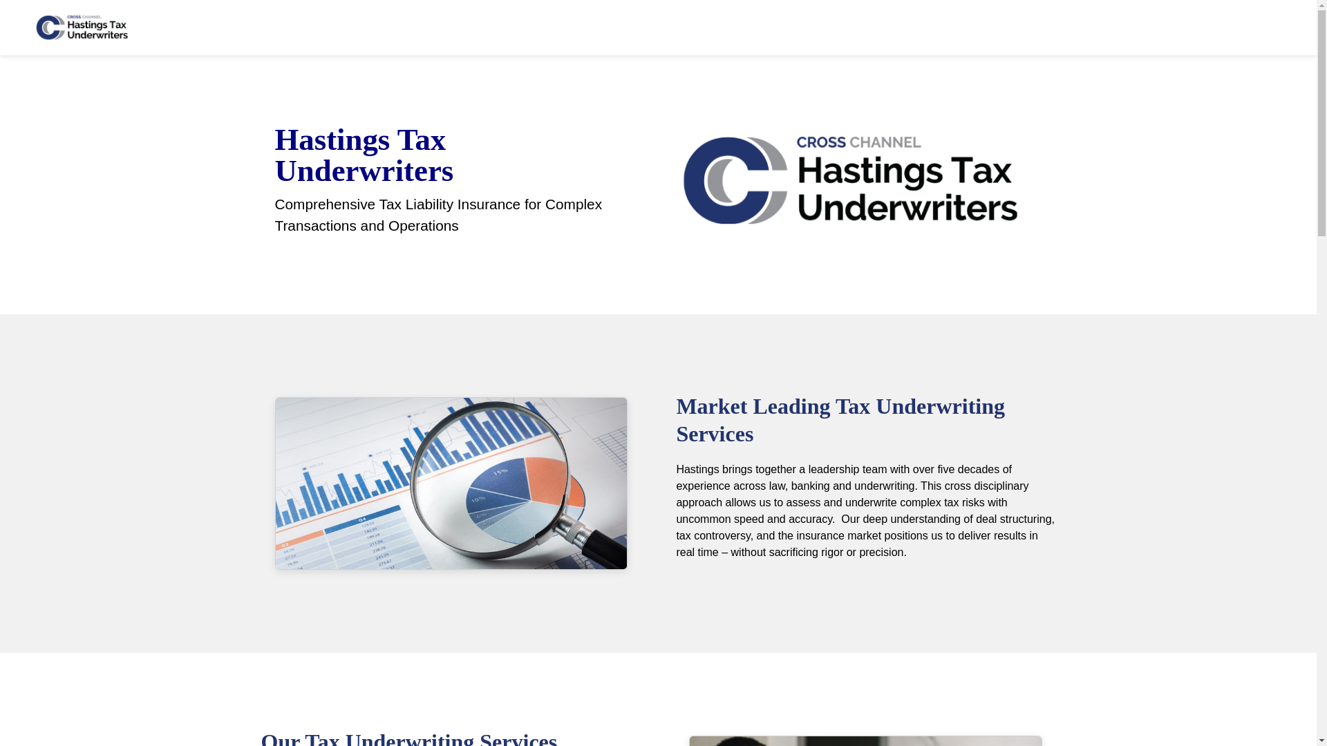 website screenshot of https://hastingstaxunderwriters.com/