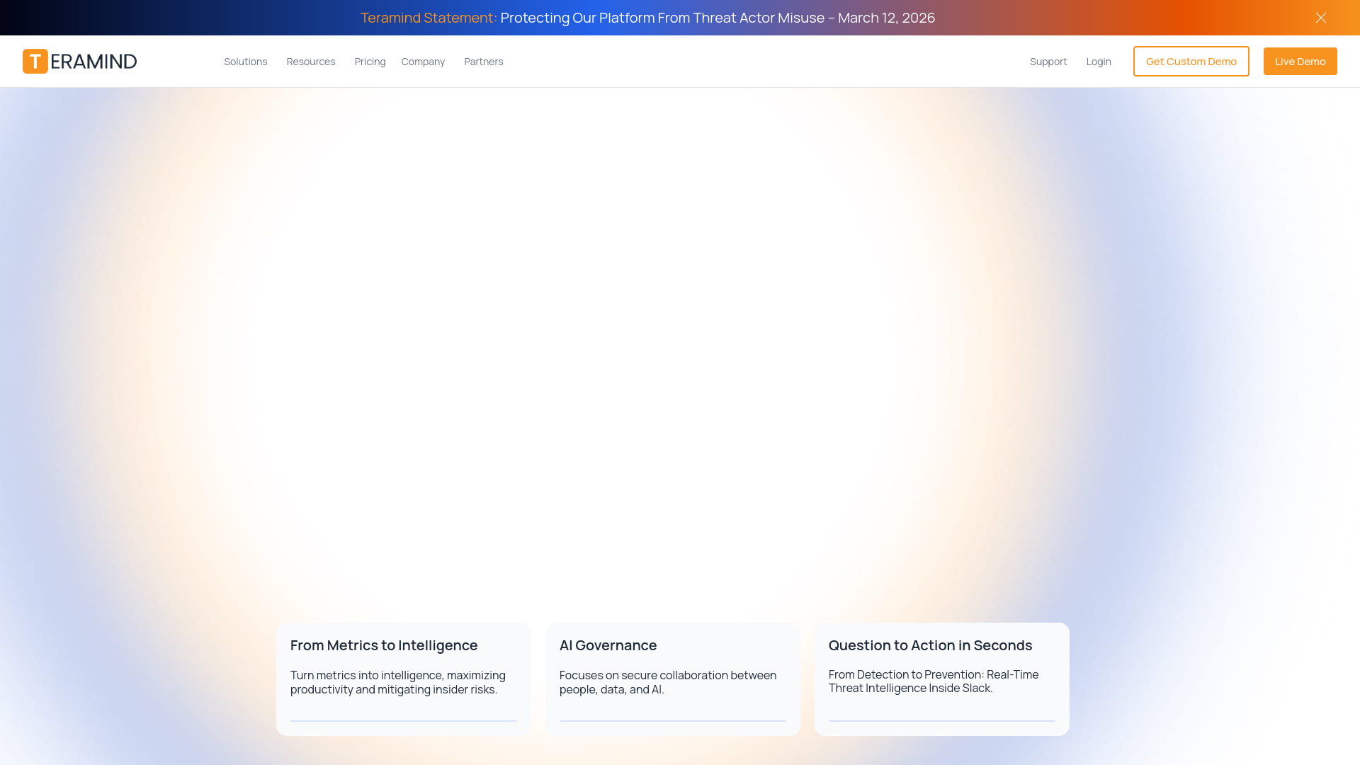 website screenshot of https://proteramindhq.com/