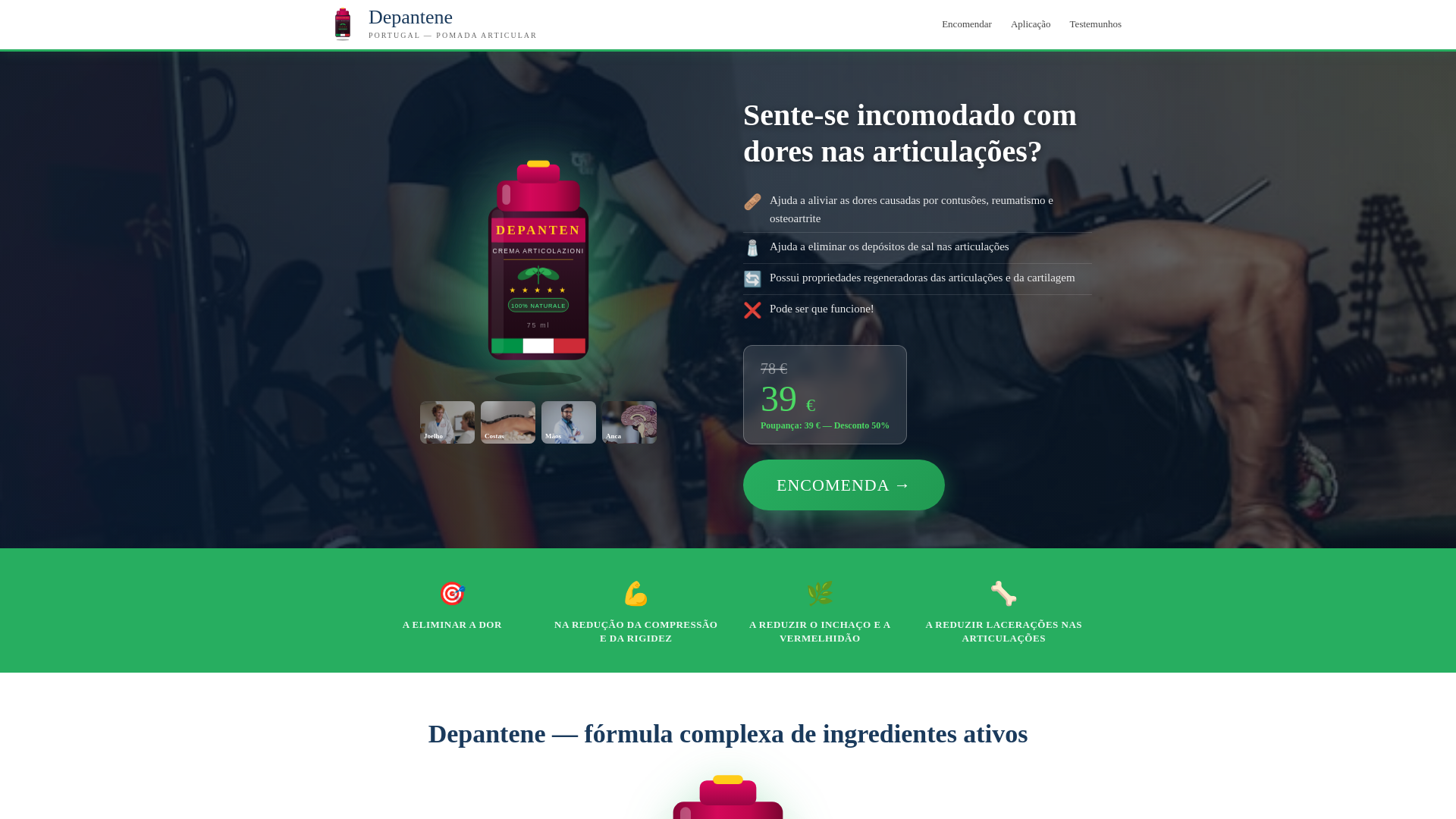 website screenshot of https://depantene-portugal.pages.dev/