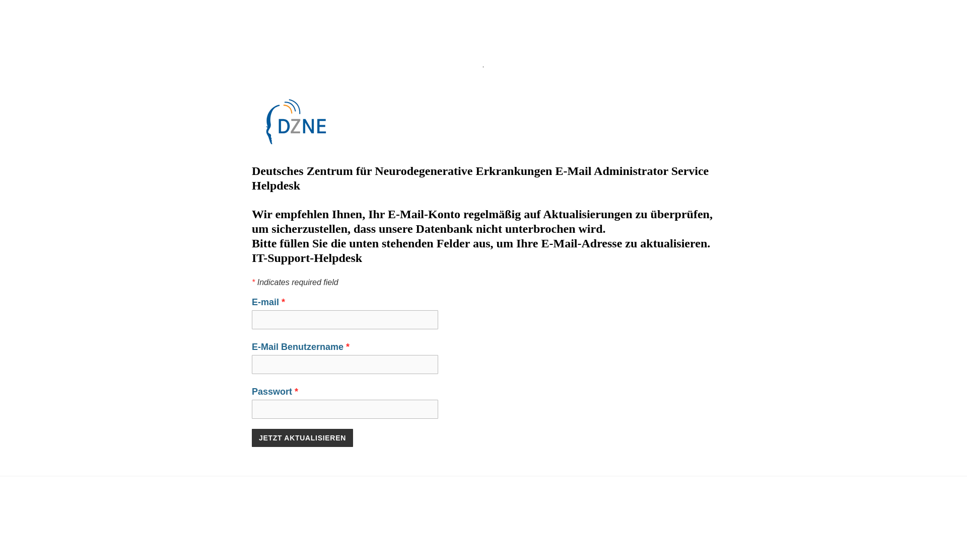 website screenshot of https://dzne--de.weebly.com