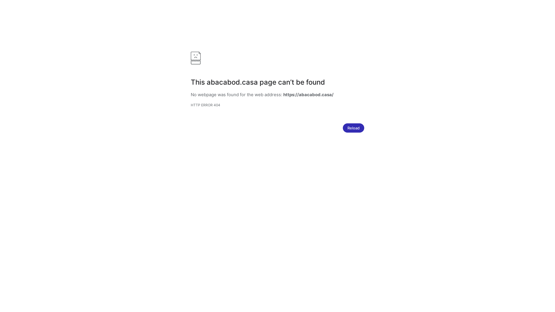 website screenshot of https://abacabod.casa/
